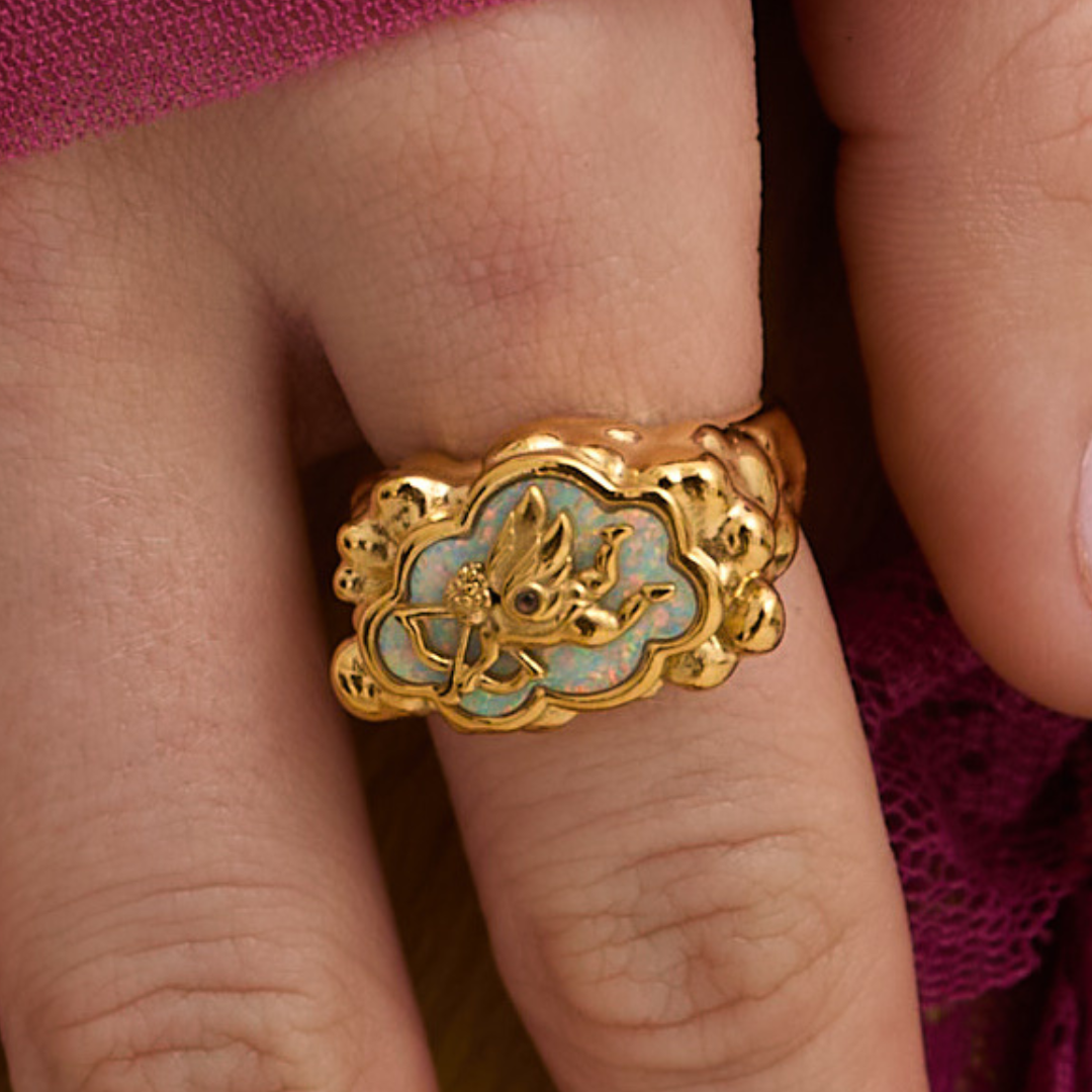 Cupid's Cloud Ring Gold