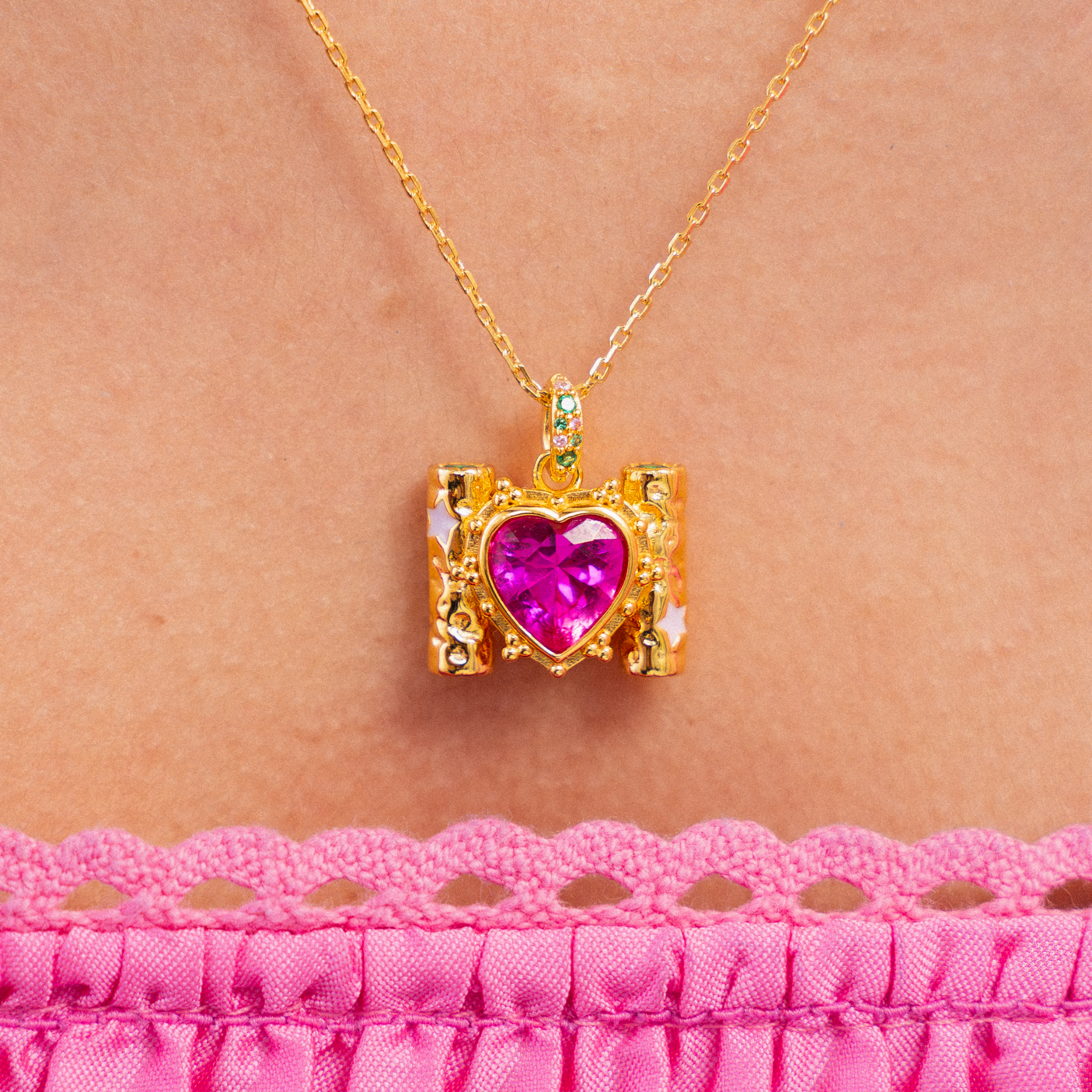 Pillar of Love Necklace Gold