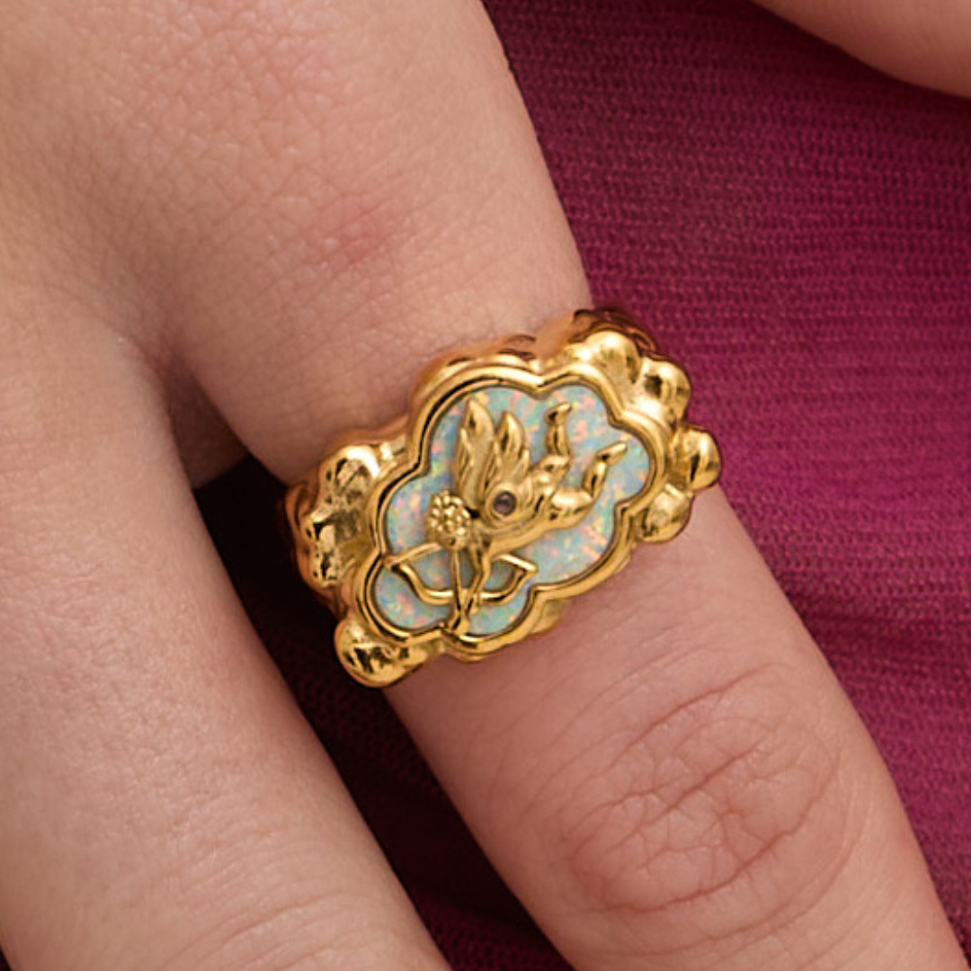 Cupid's Cloud Ring Gold