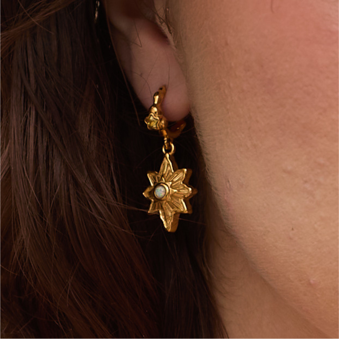 North Star Earring Gold