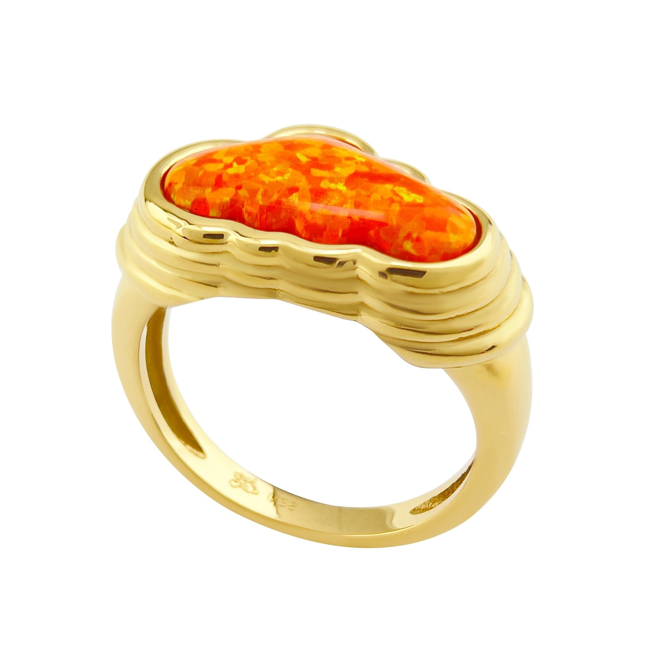 Head In The Clouds Ring Sunset Gold