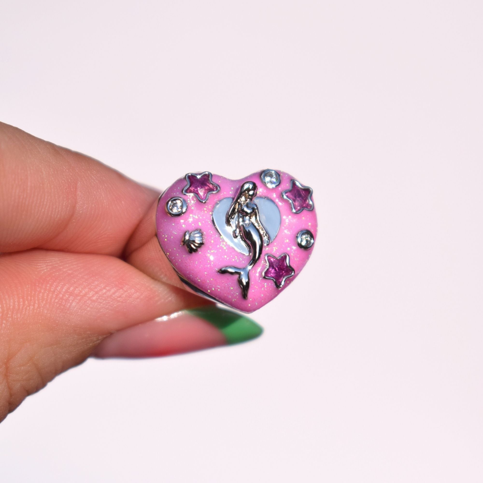 Cosmic Mermaid Silver Ring