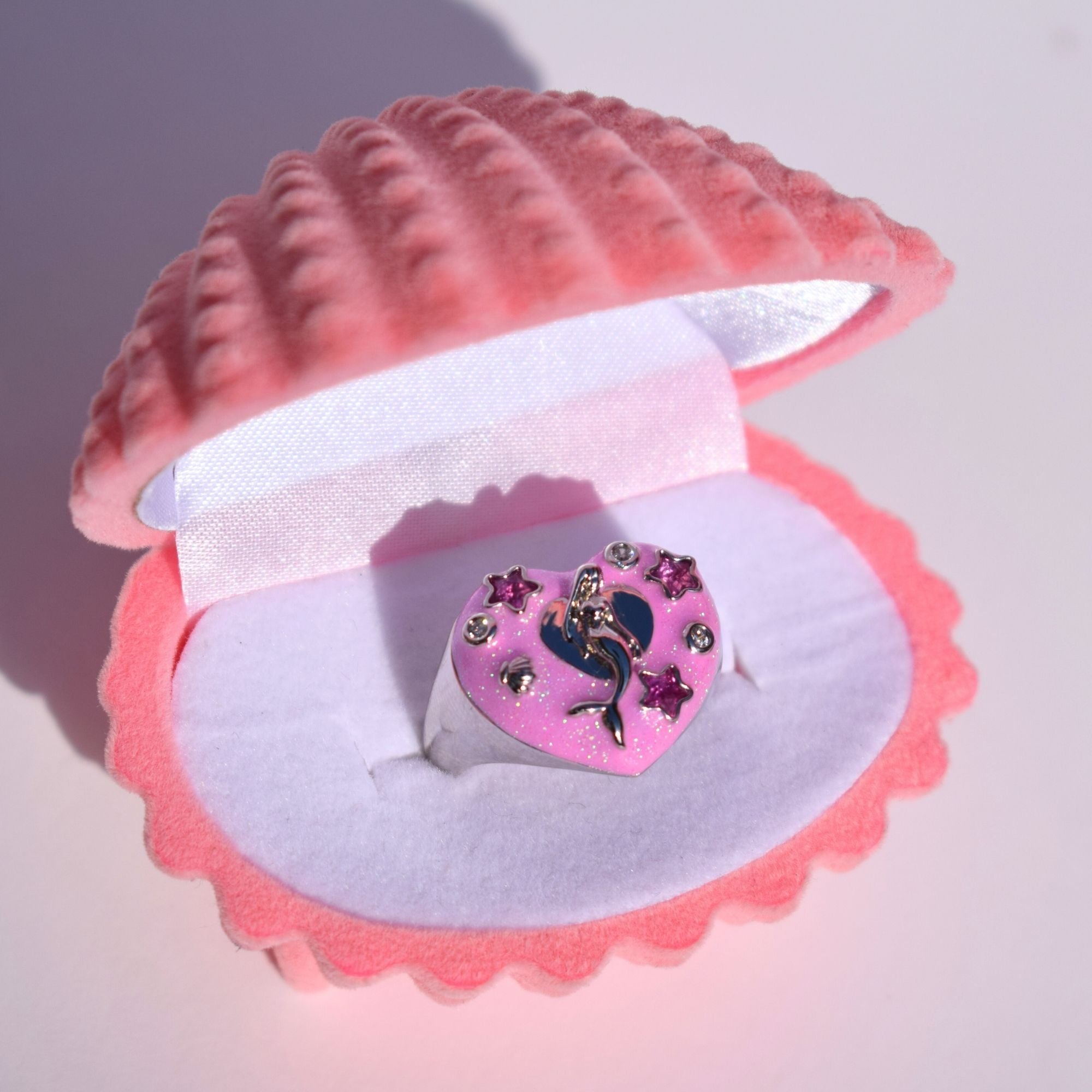 Cosmic Mermaid Silver Ring