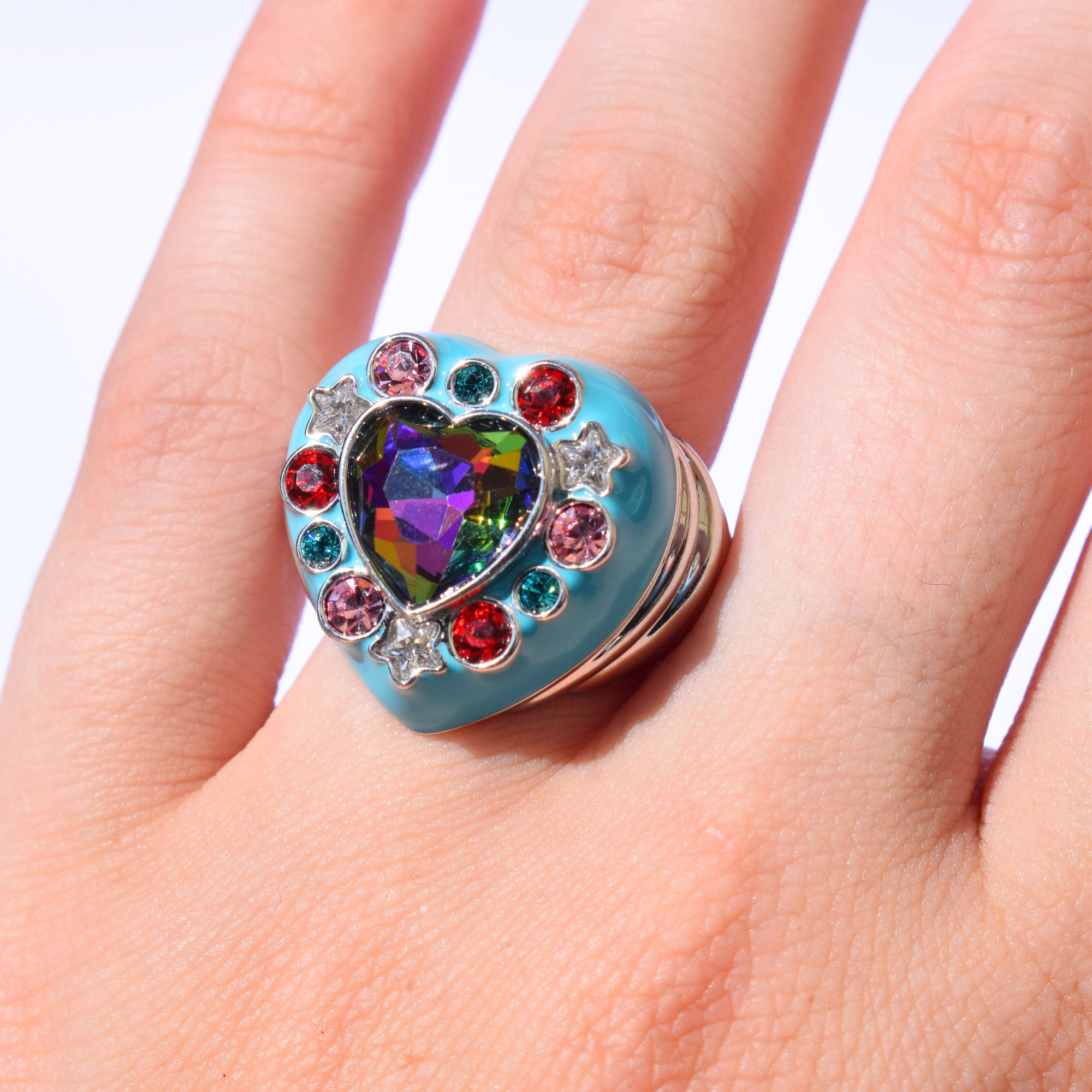 Gemini Baby Ring Silver