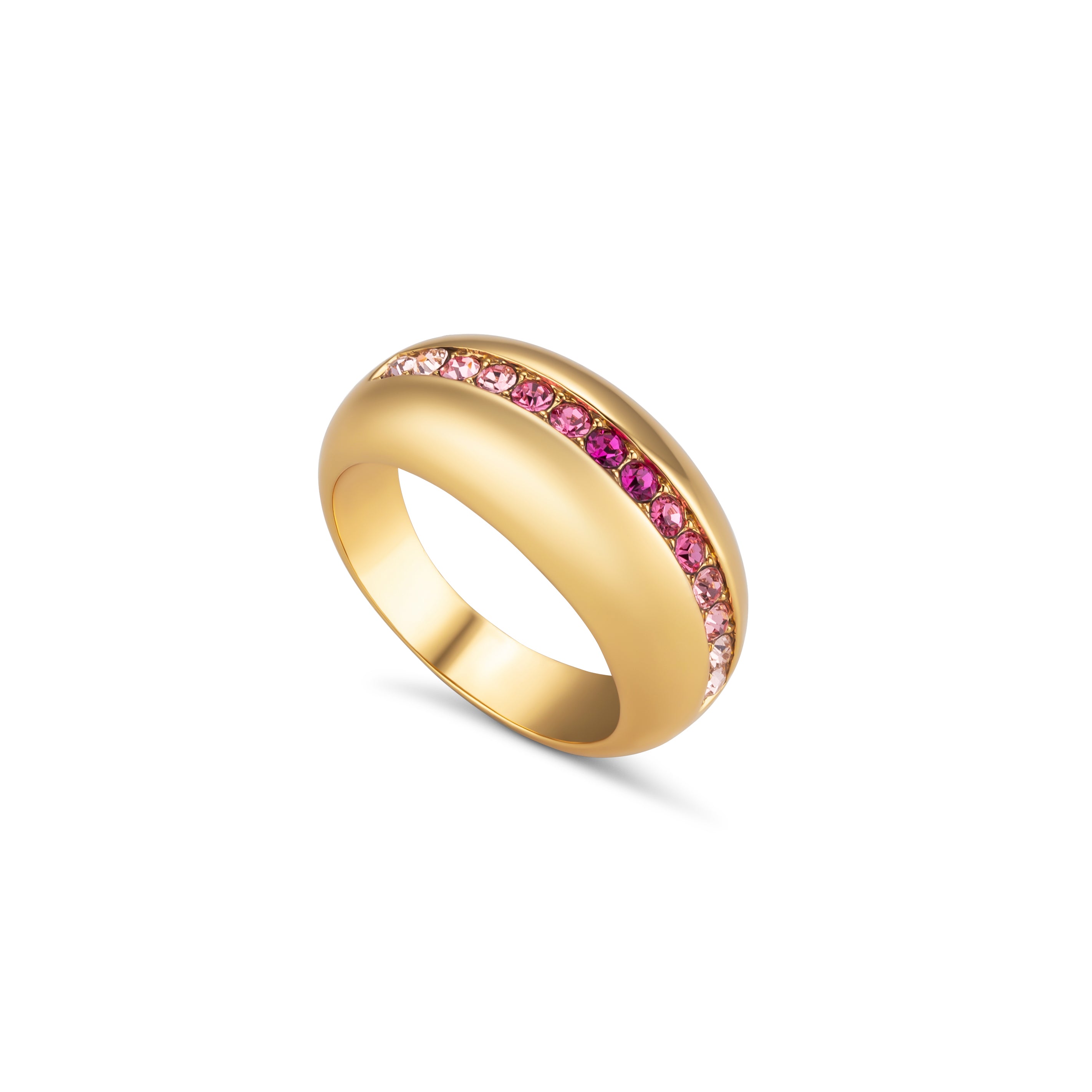 Ombre Pave Signet Ring