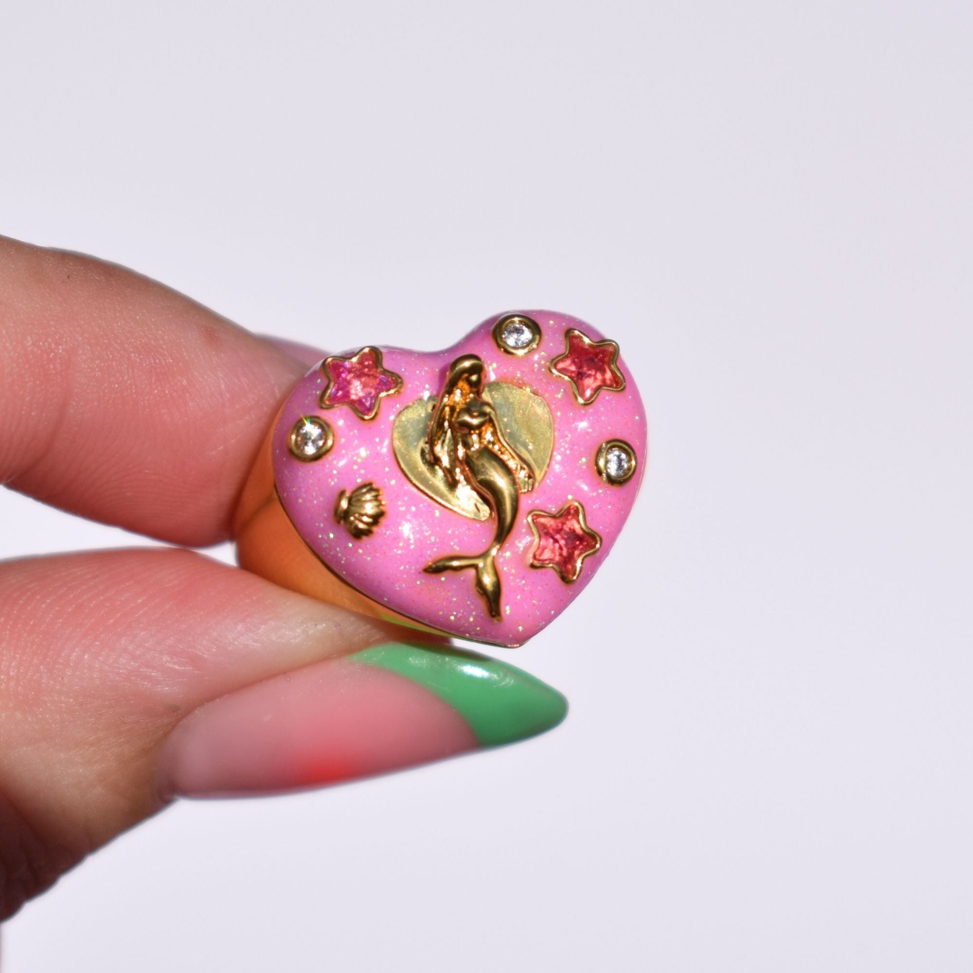 Cosmic Mermaid Gold Ring