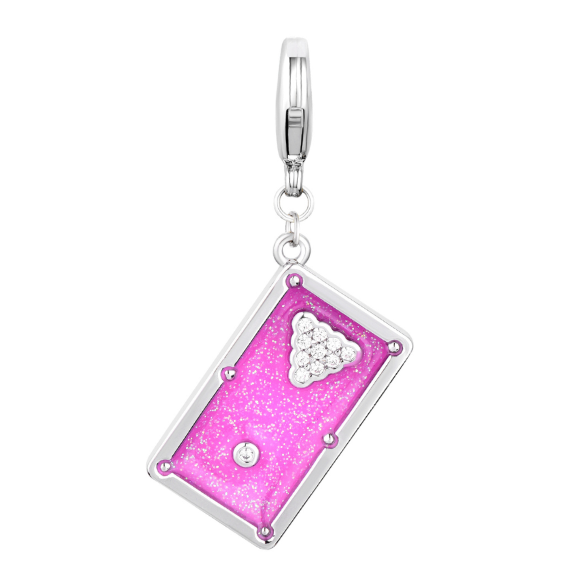 Shimmer Shot Charm Silver