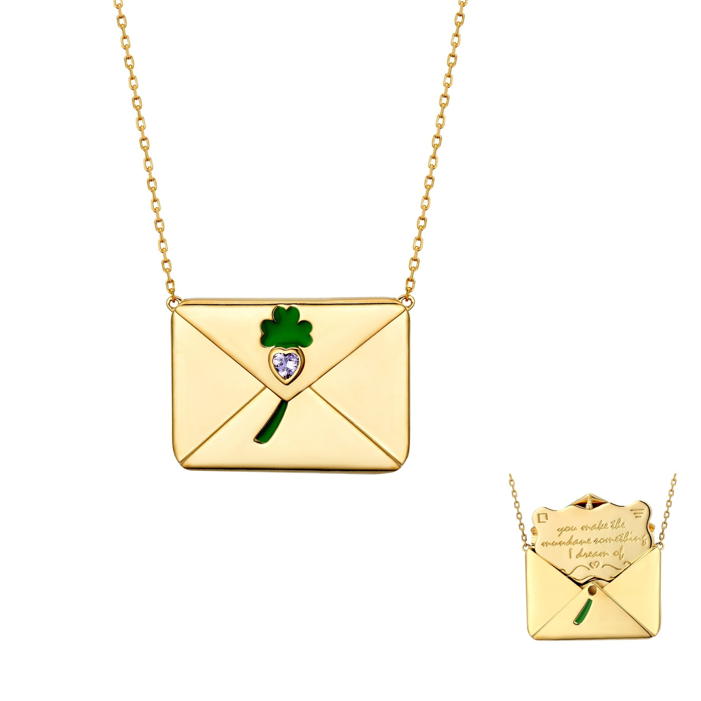 Lovers Token Necklace Gold