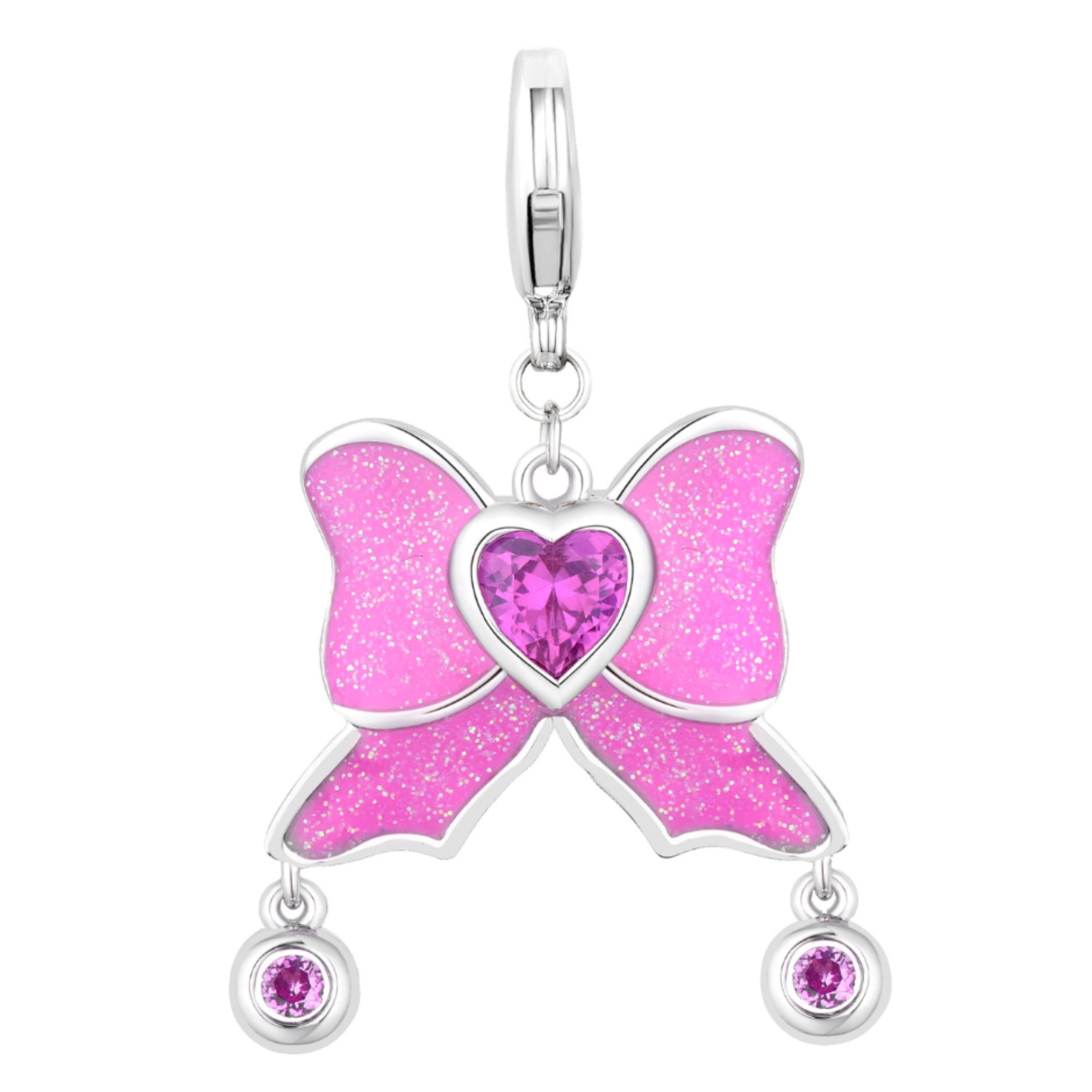Put A Bow On It Charm Silver
