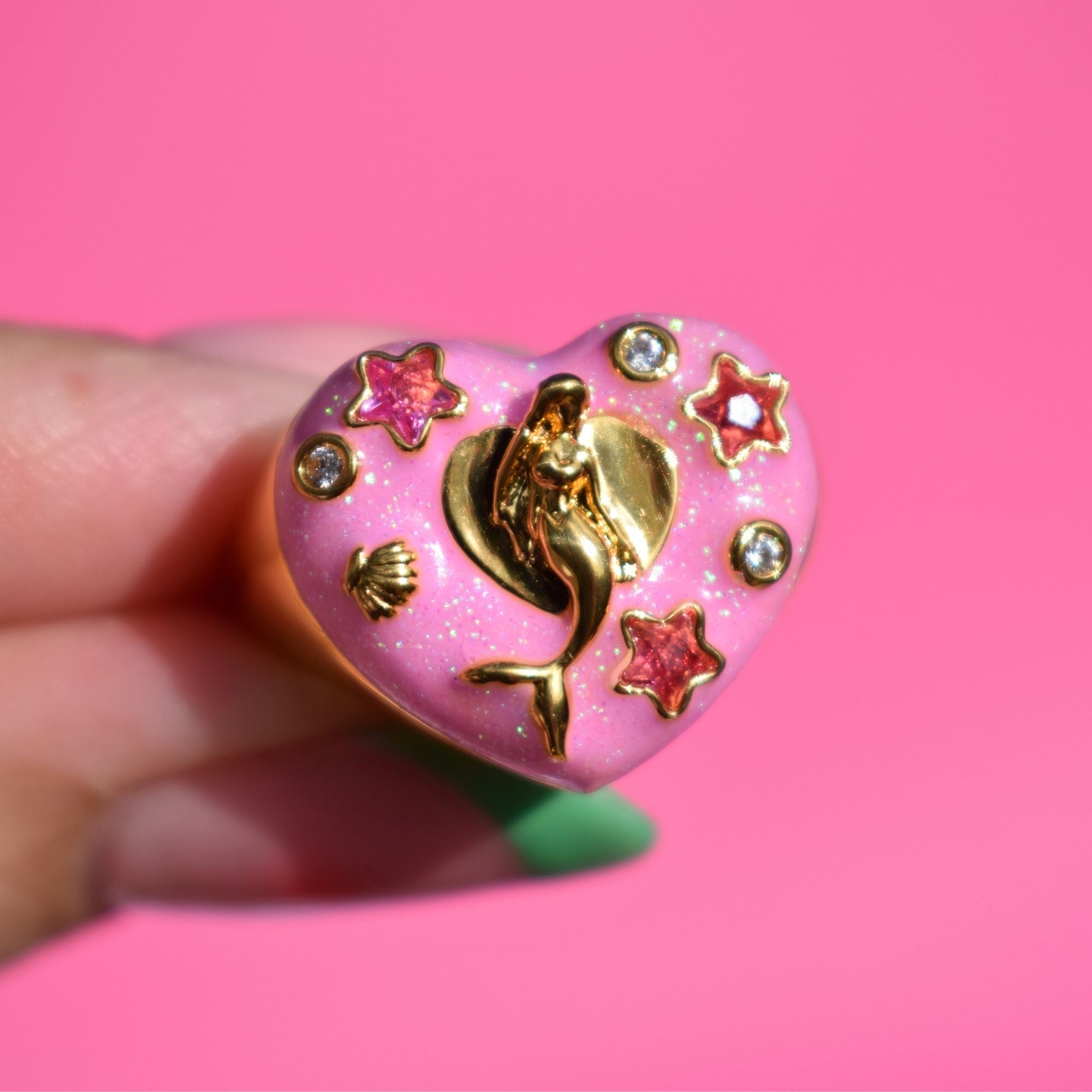 Cosmic Mermaid Gold Ring