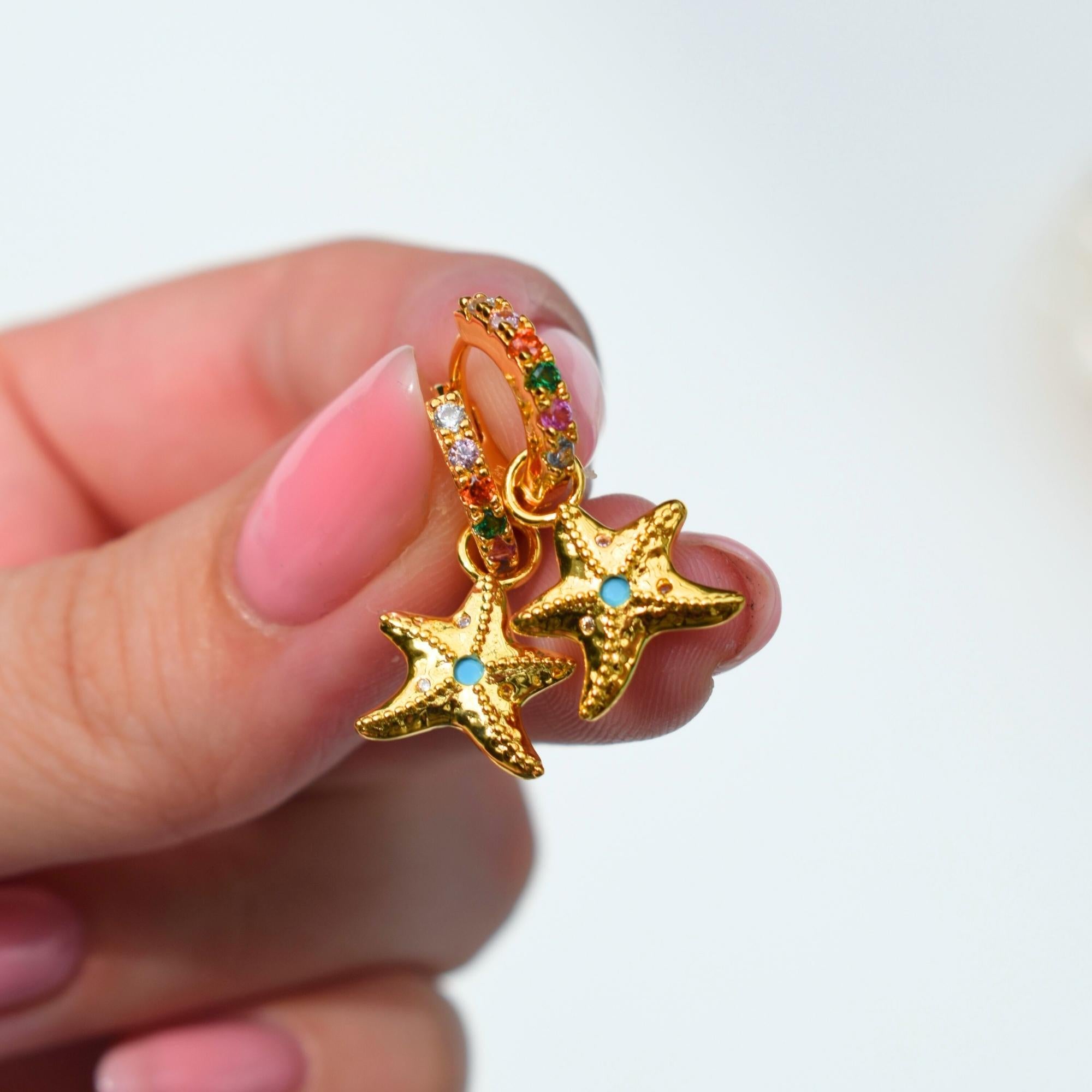 Starfish Gold Huggies