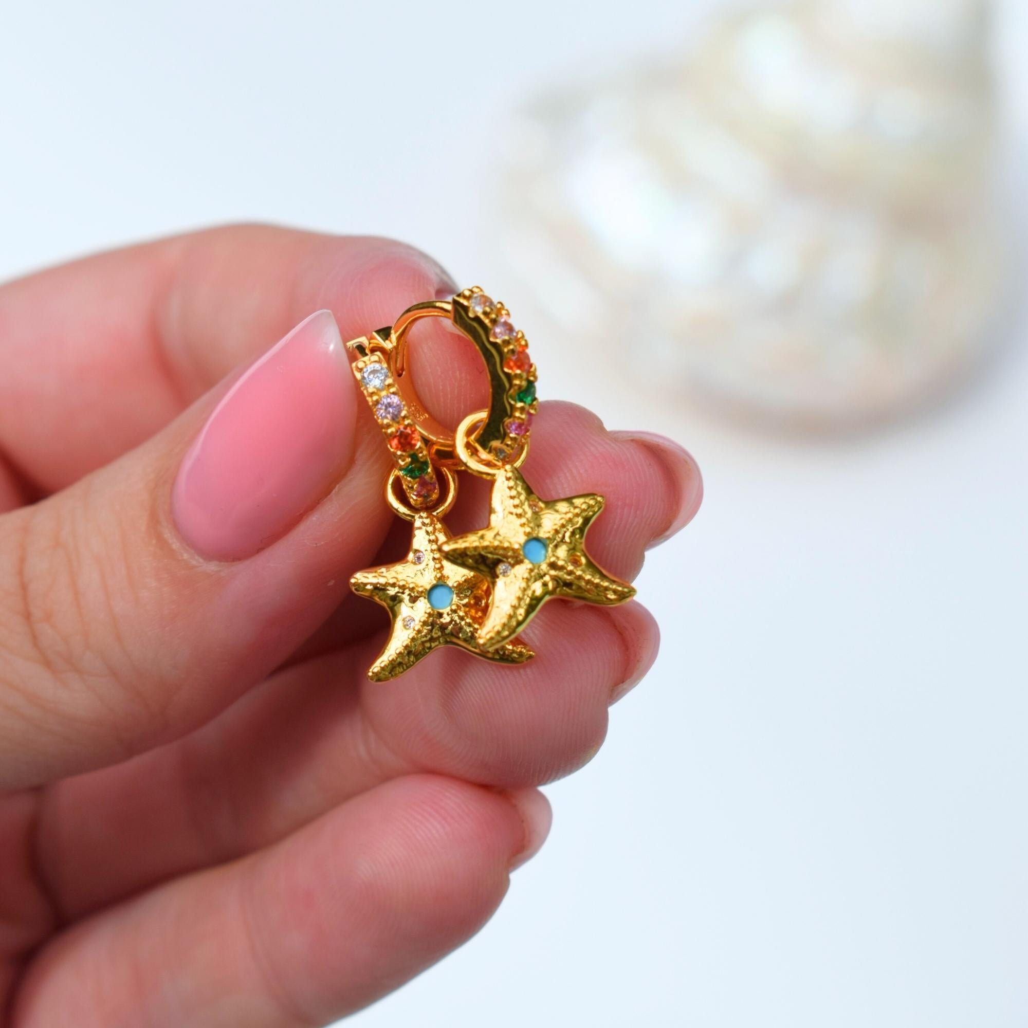 Starfish Gold Huggies