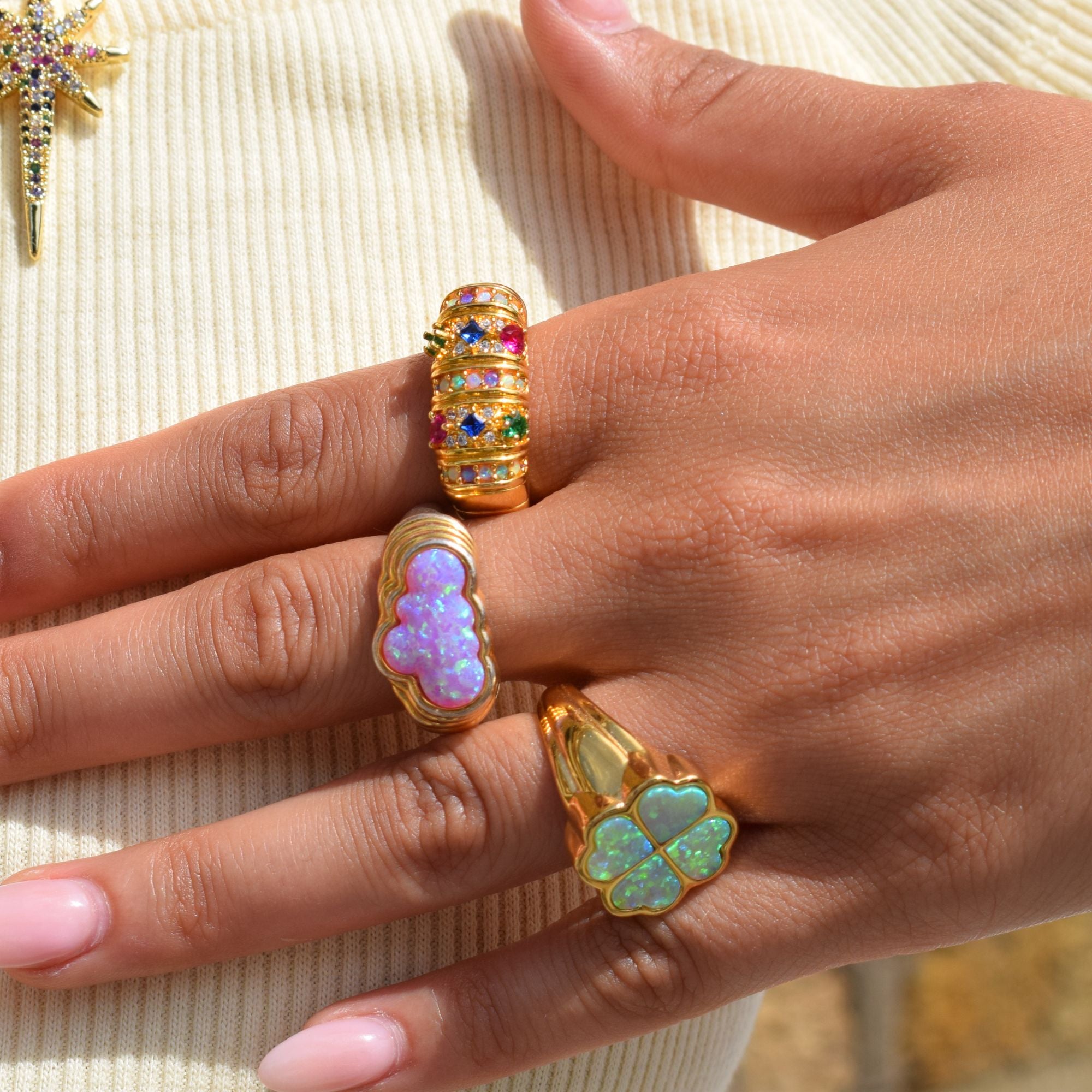 Cotton Candy Cloud Ring