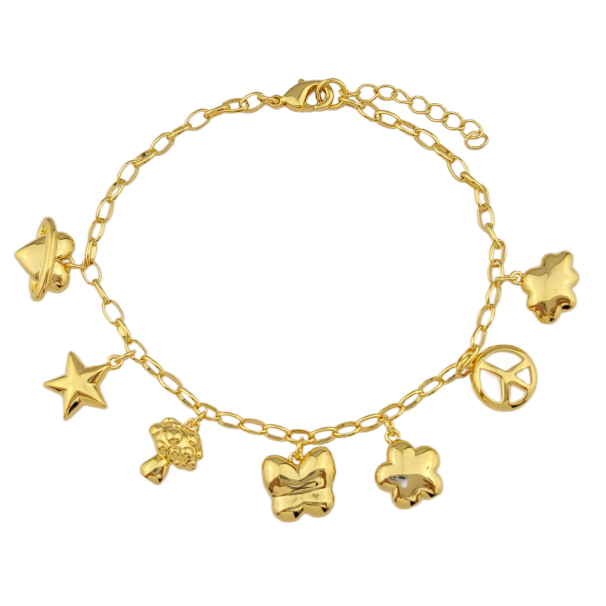 Queen of Charms Bracelet Gold