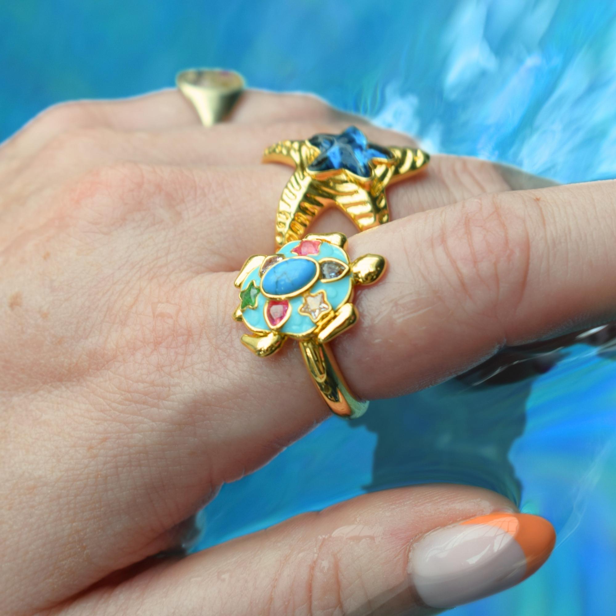 Starfish Gold Ring