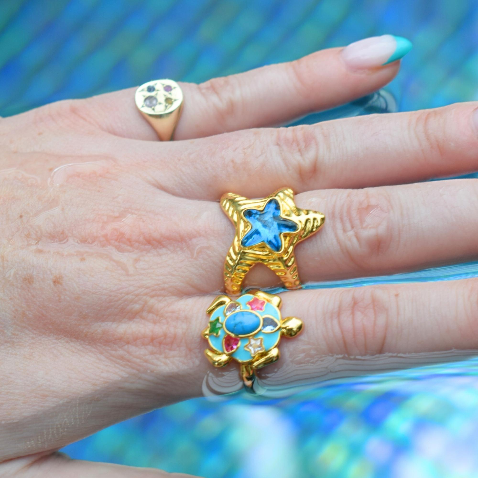 Starfish Gold Ring