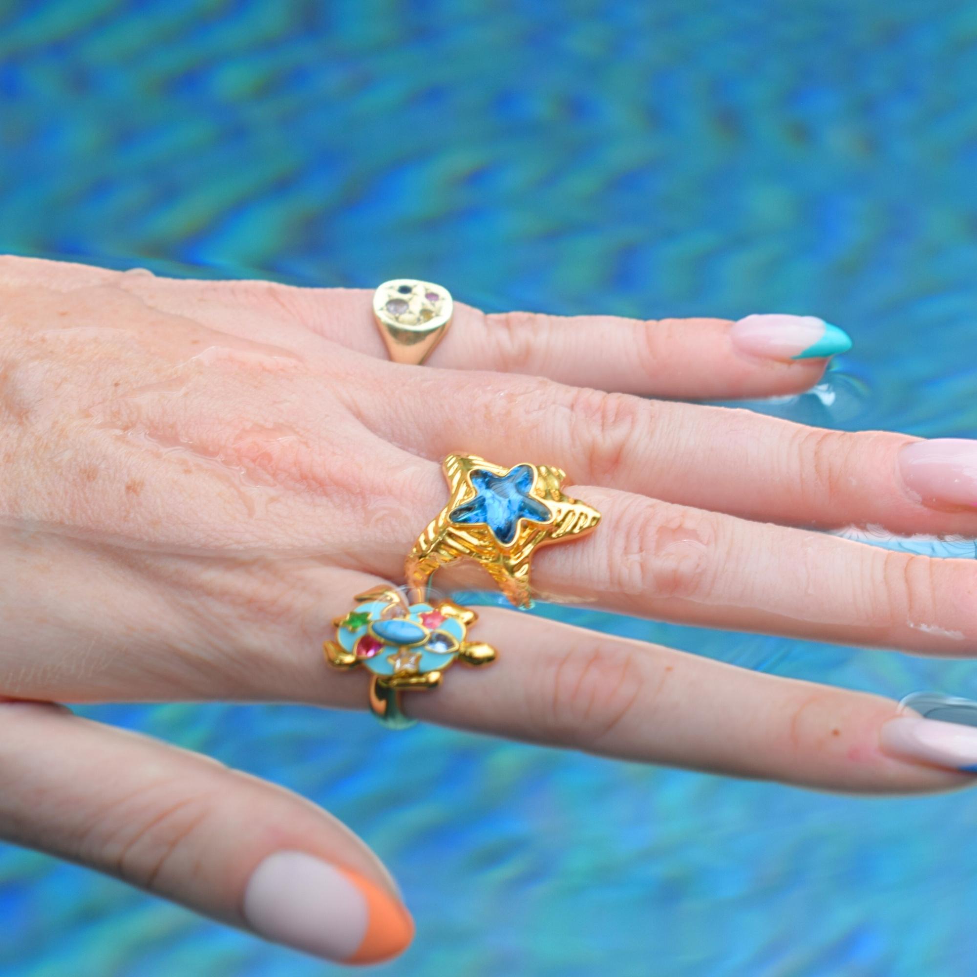 Starfish Gold Ring