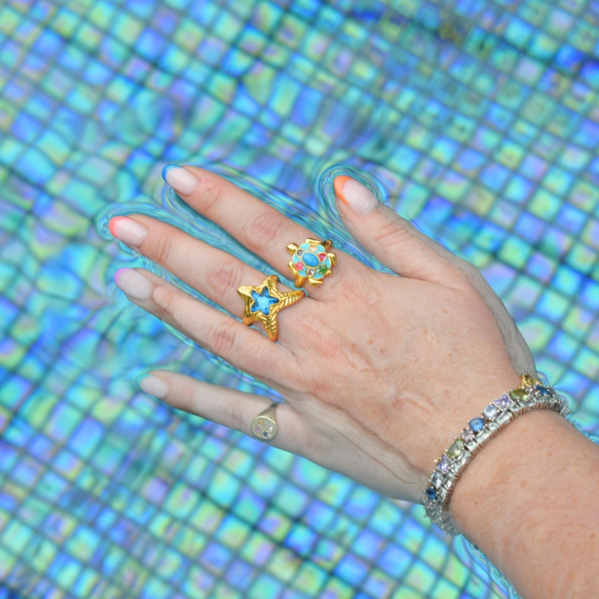 Starfish Gold Ring