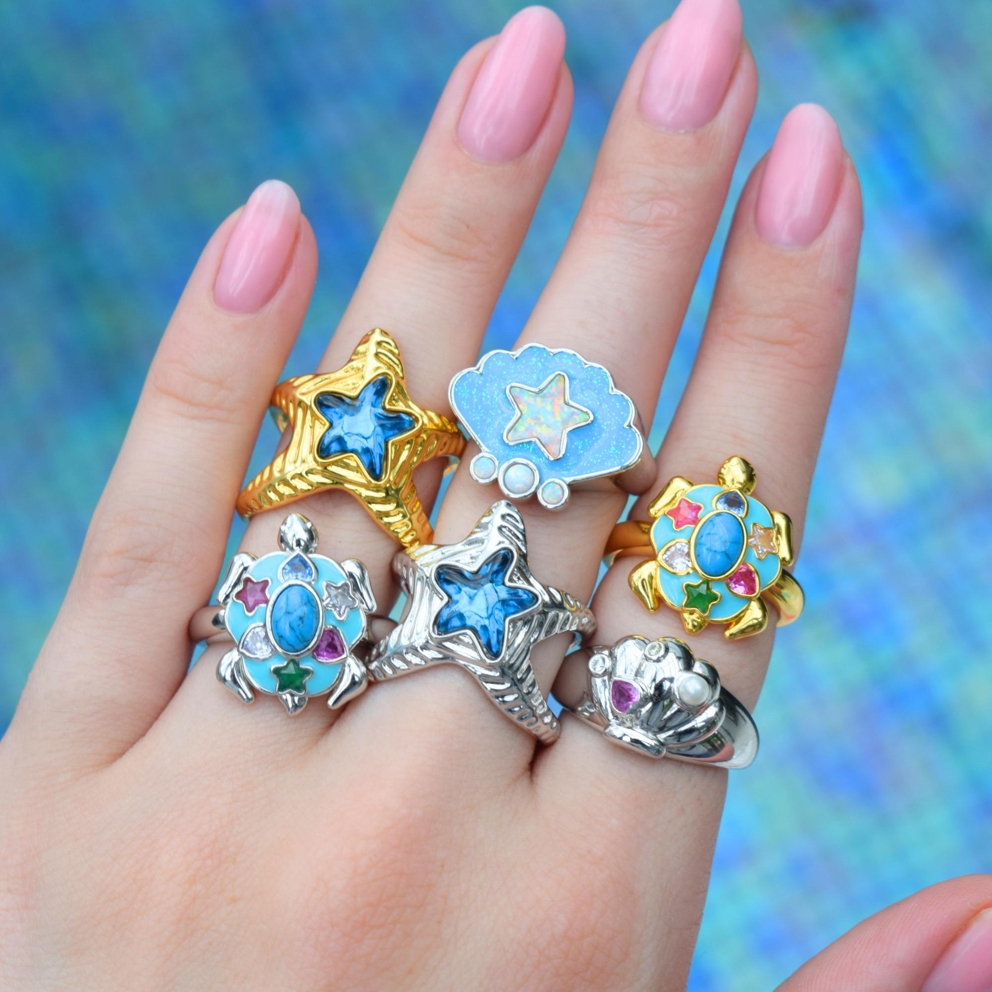 Starfish Silver Ring