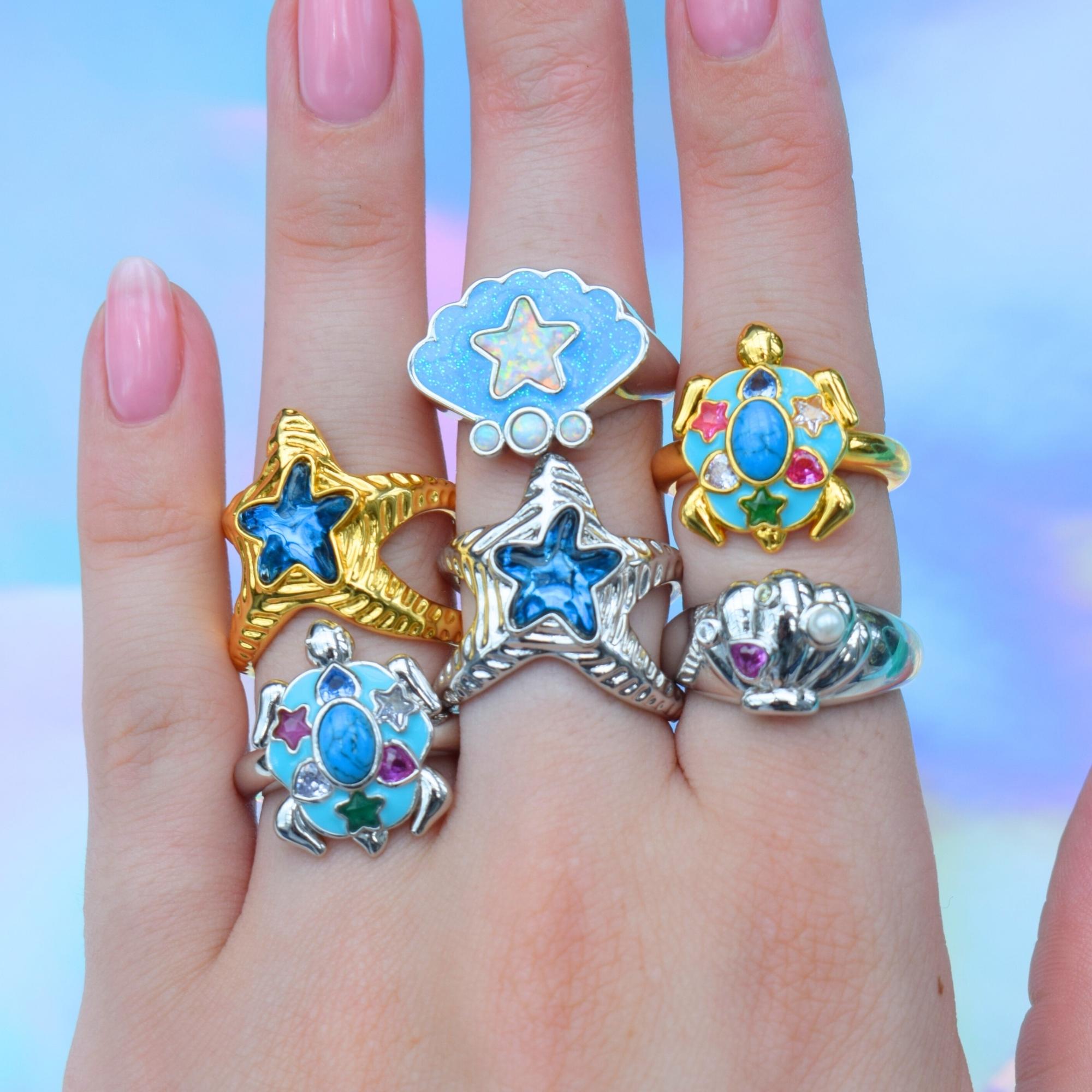 Starfish Silver Ring