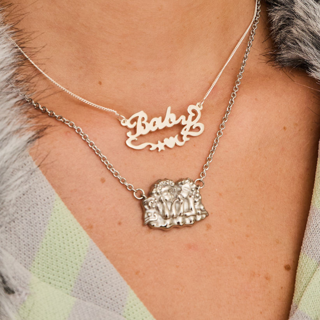 Cosmic Custom Nameplate Silver