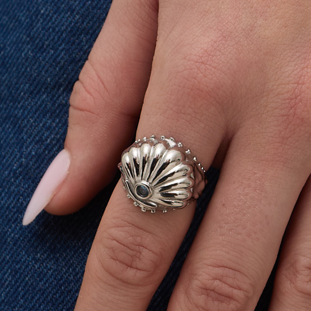 Ariel's Shell Ring Silver