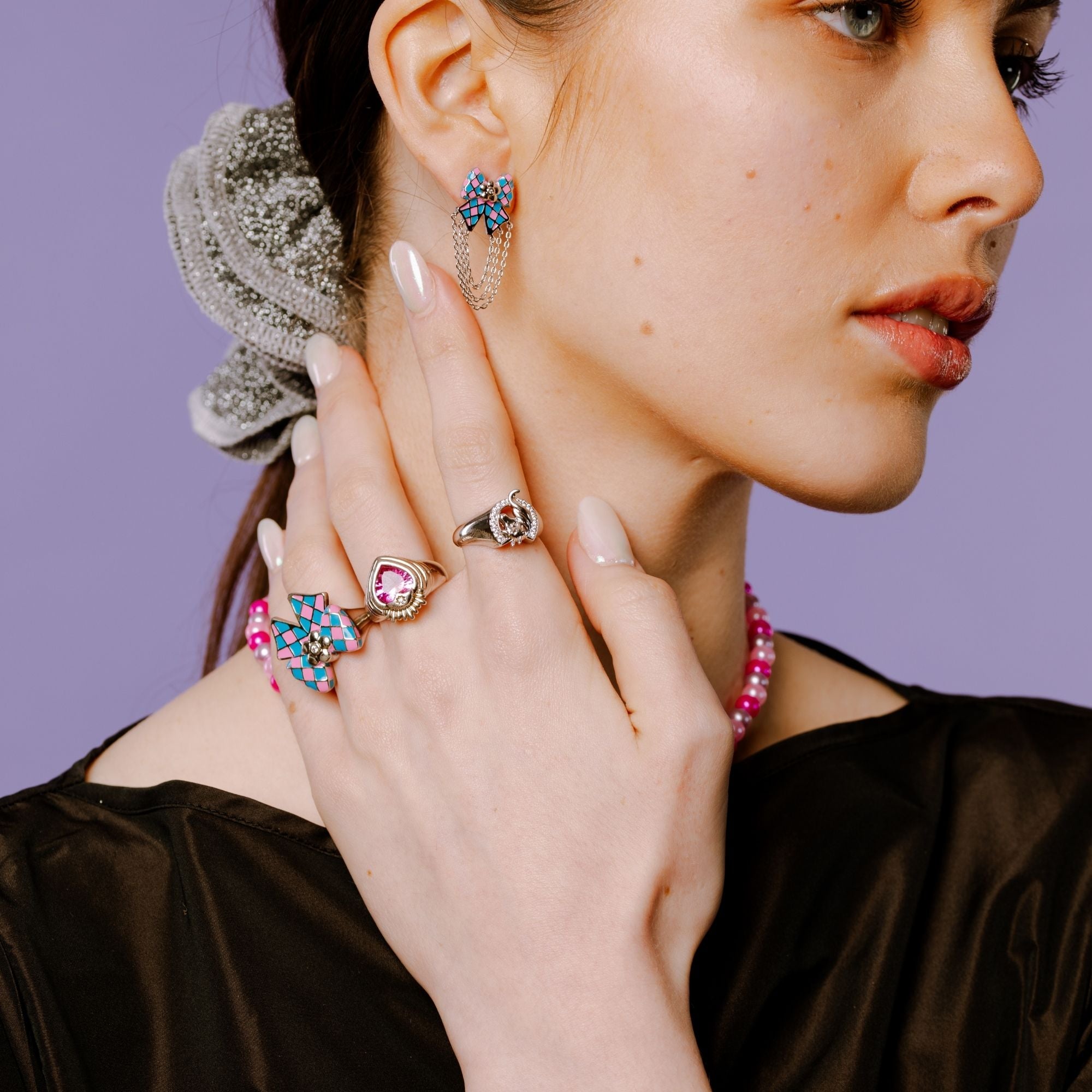 Unicorn Bow Ring Silver