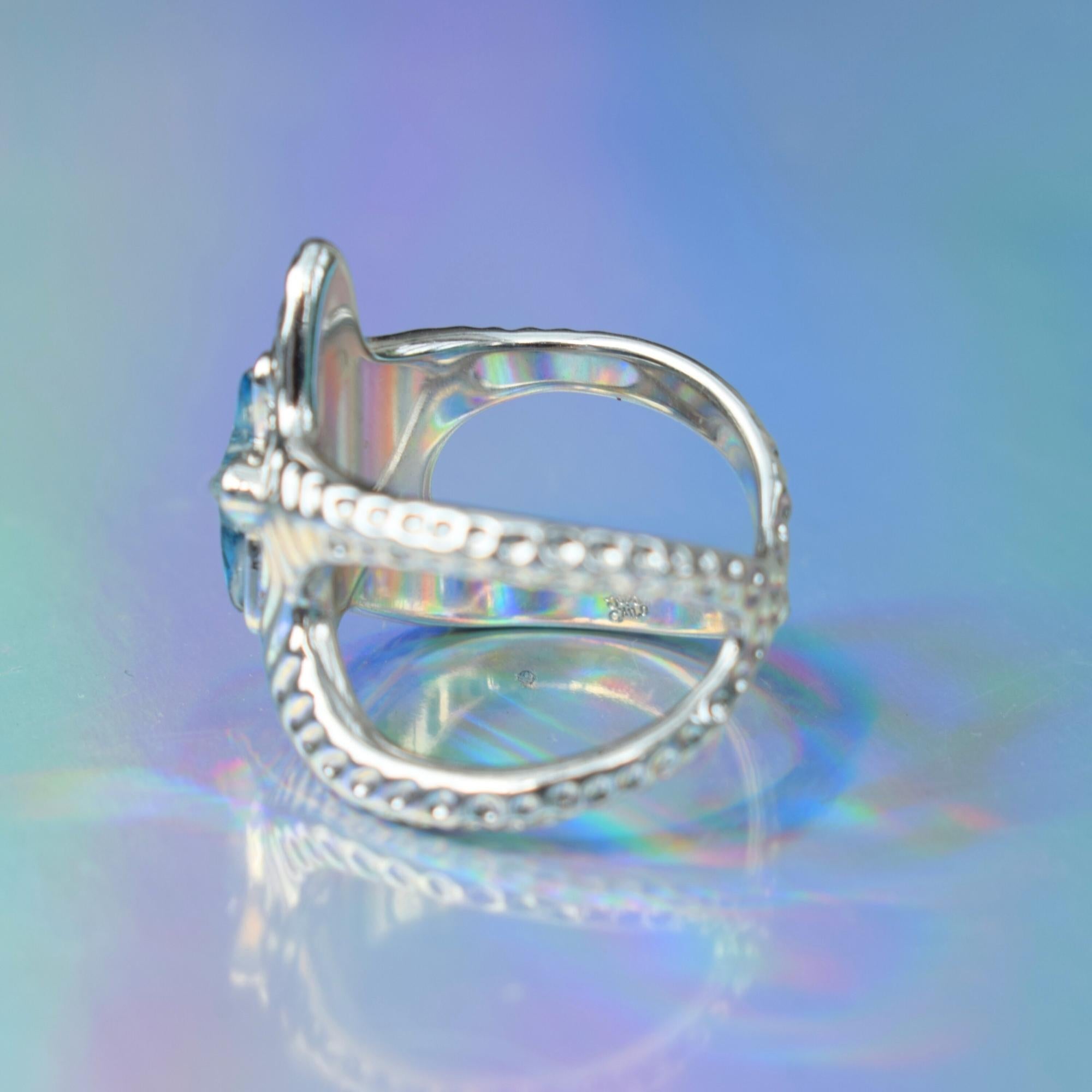 Starfish Silver Ring