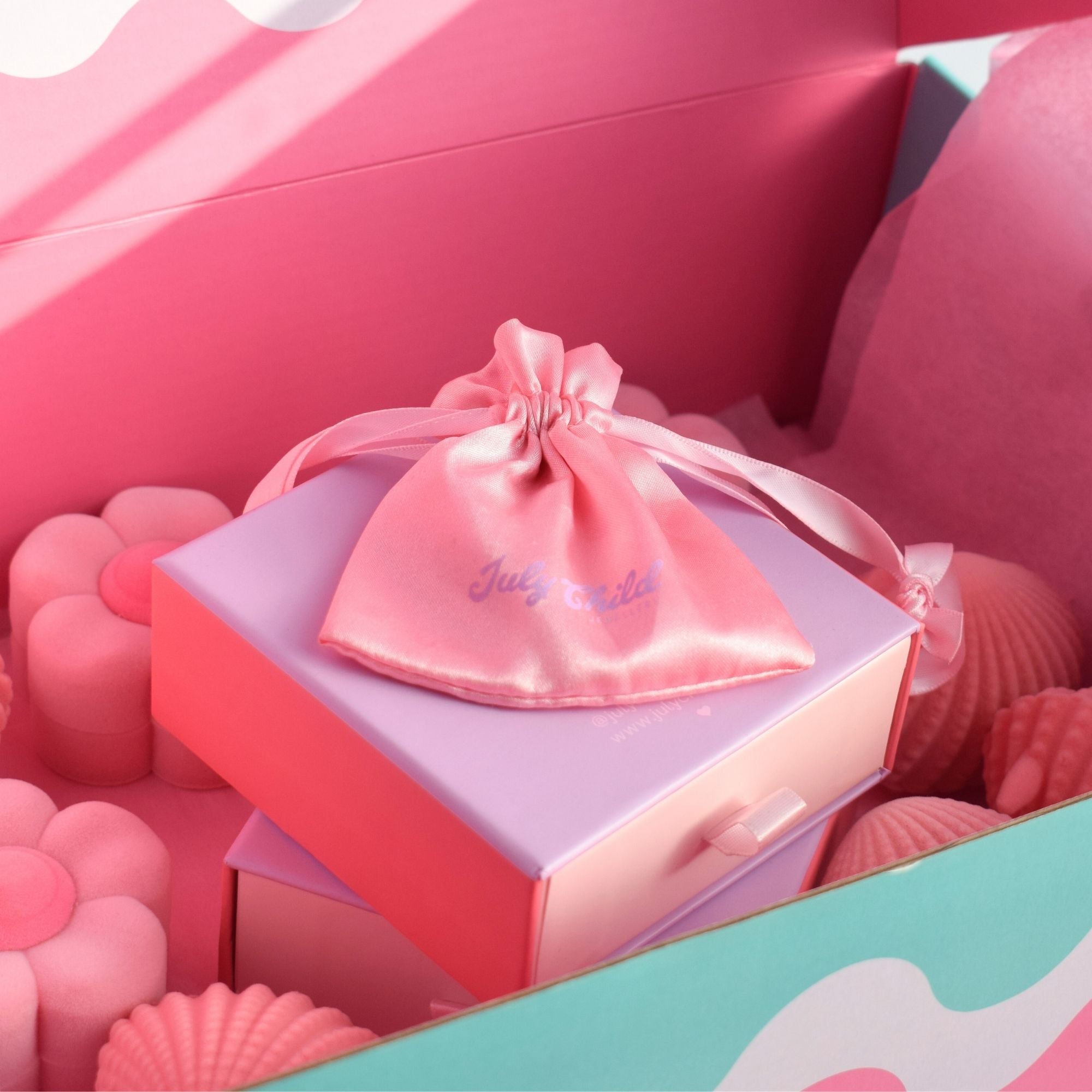 Bubble Heart Huggies Silver