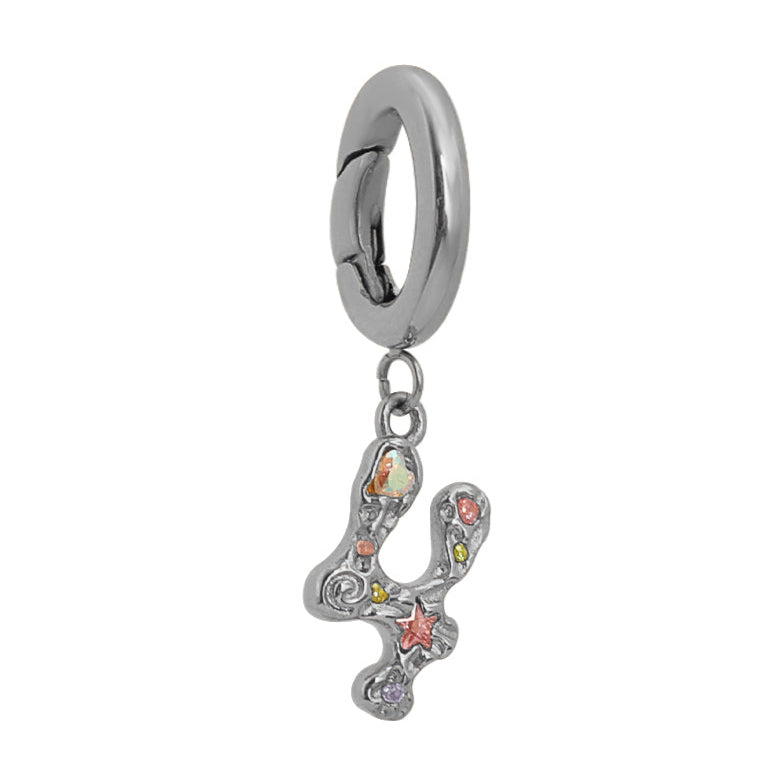 Four - The Builder Charm Silver