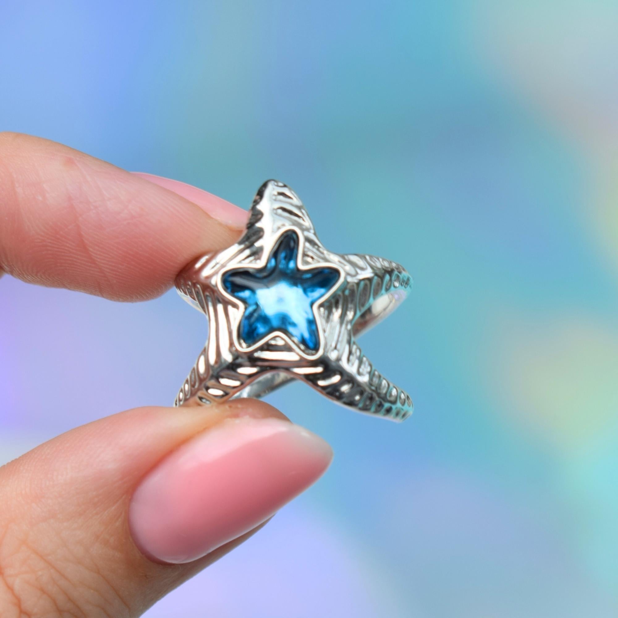 Starfish Silver Ring