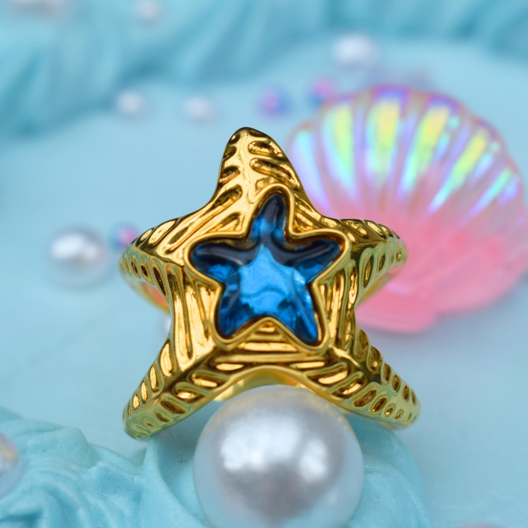 Starfish Gold Ring