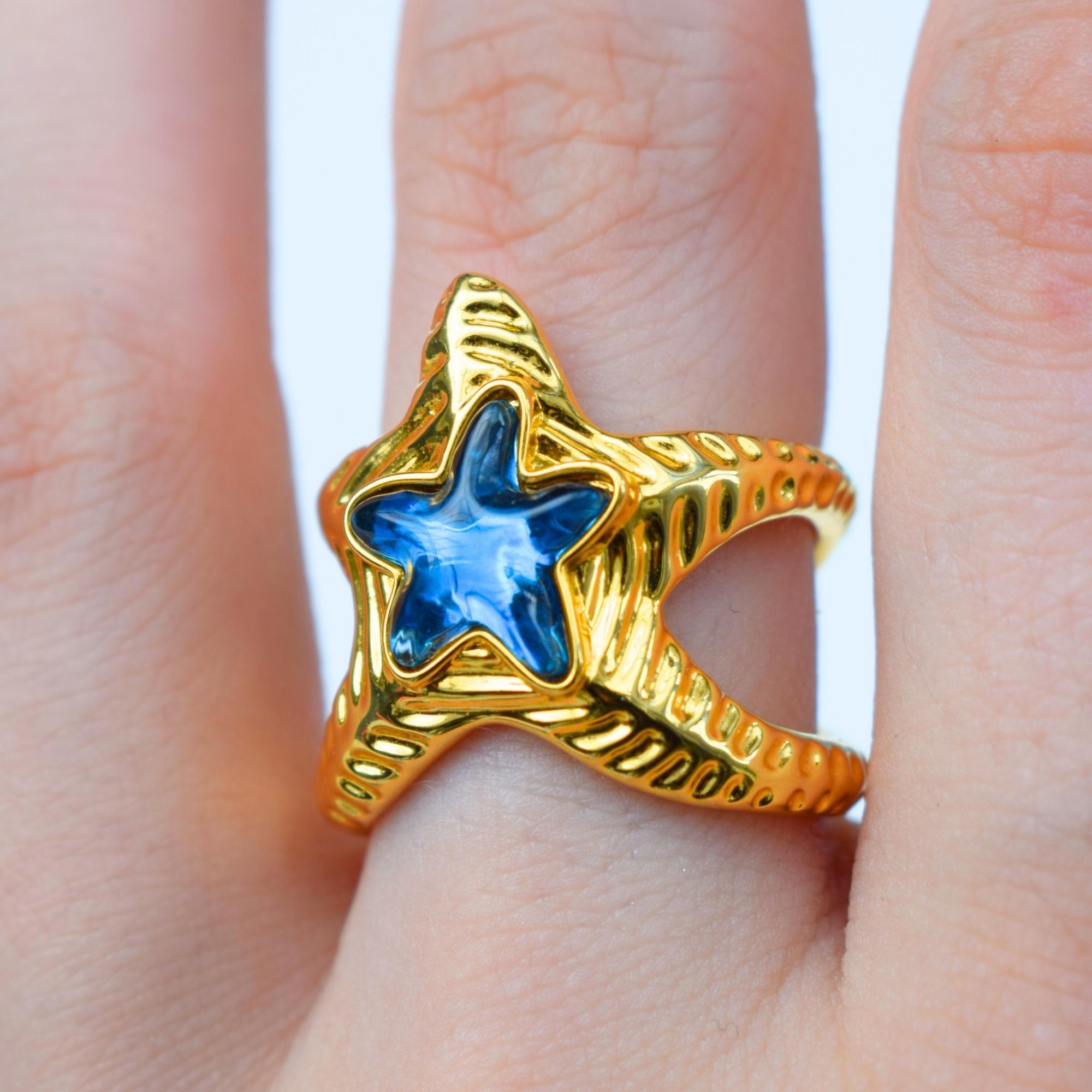 Starfish Gold Ring