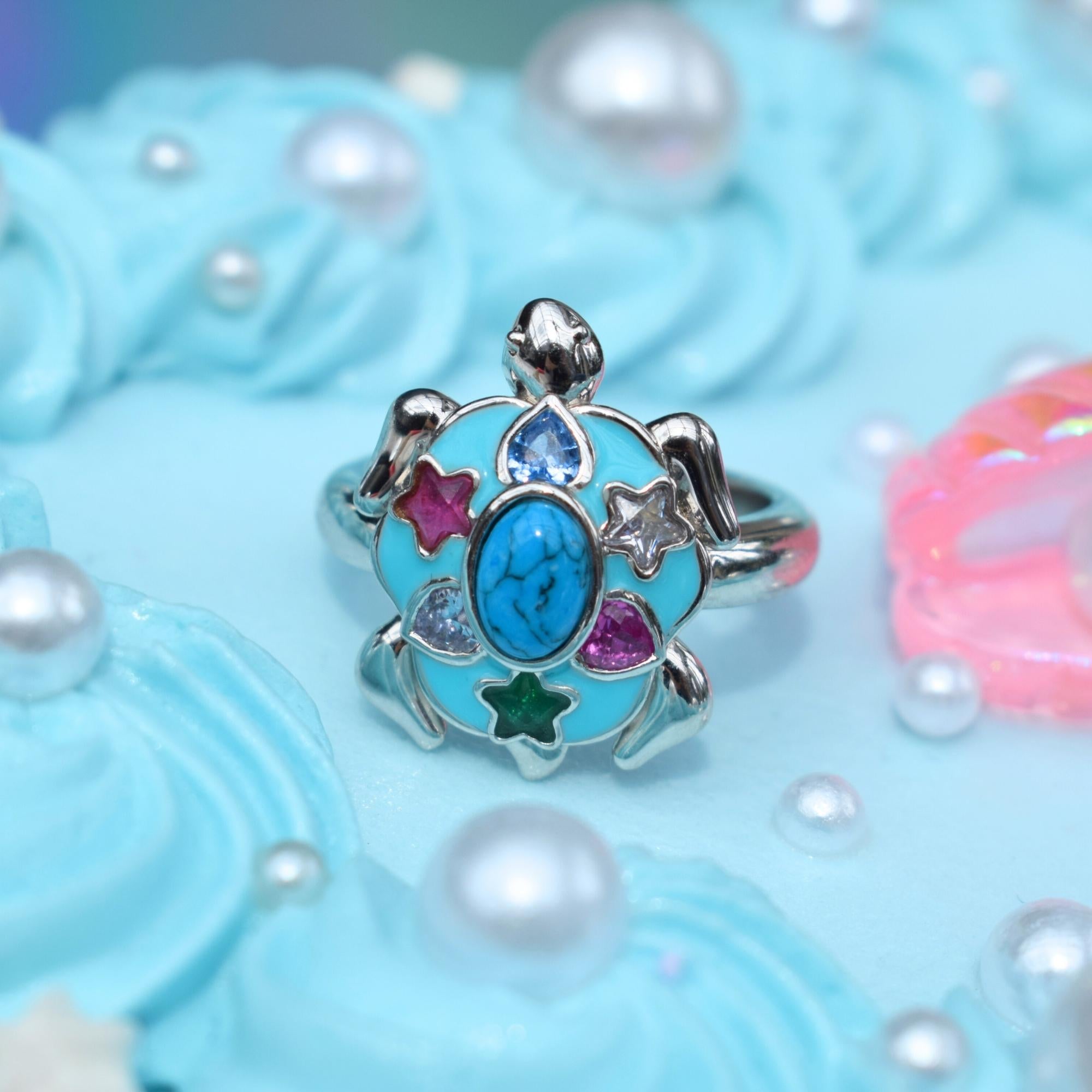 Souvenir Turtle Silver Ring