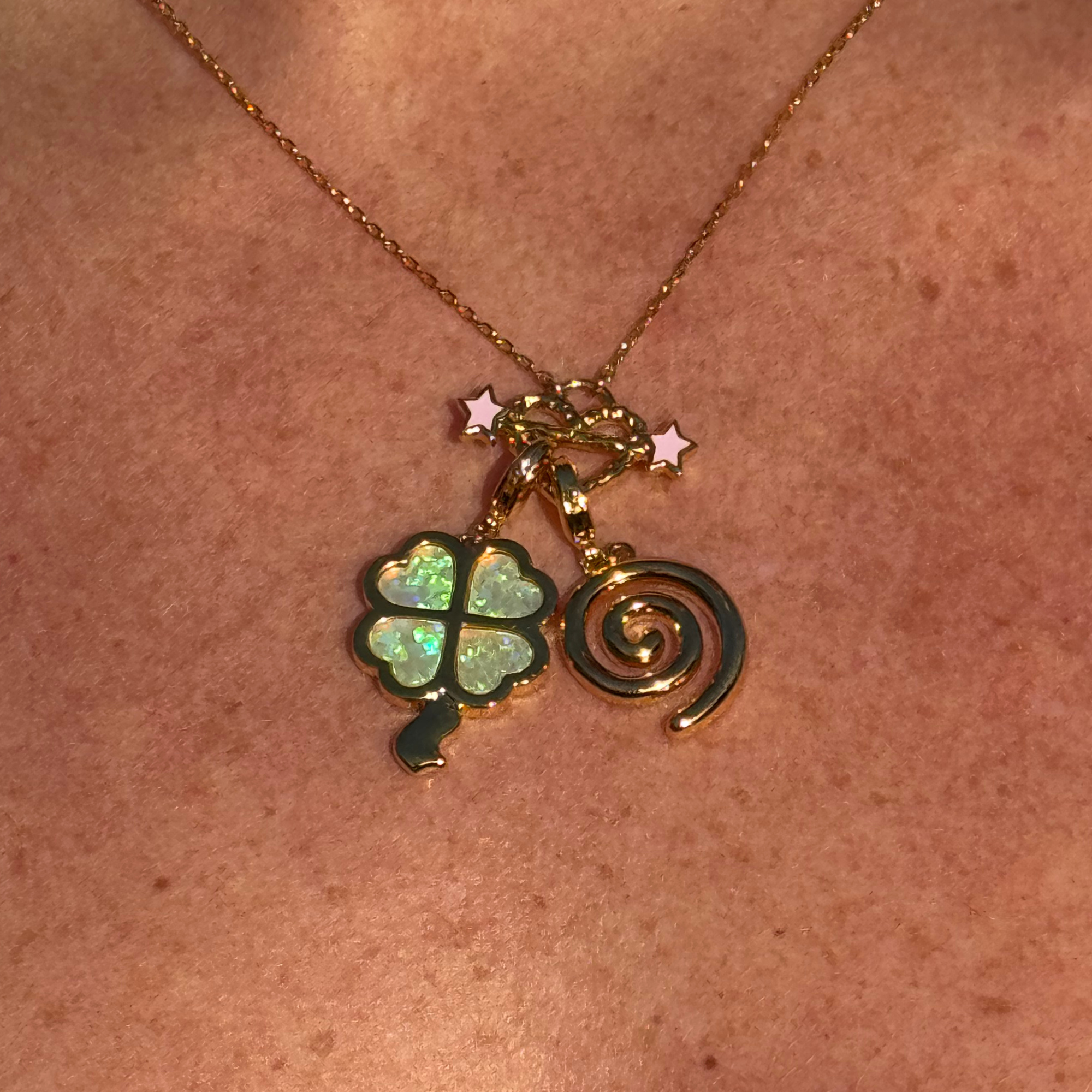 Luck of the Clover Charm Gold