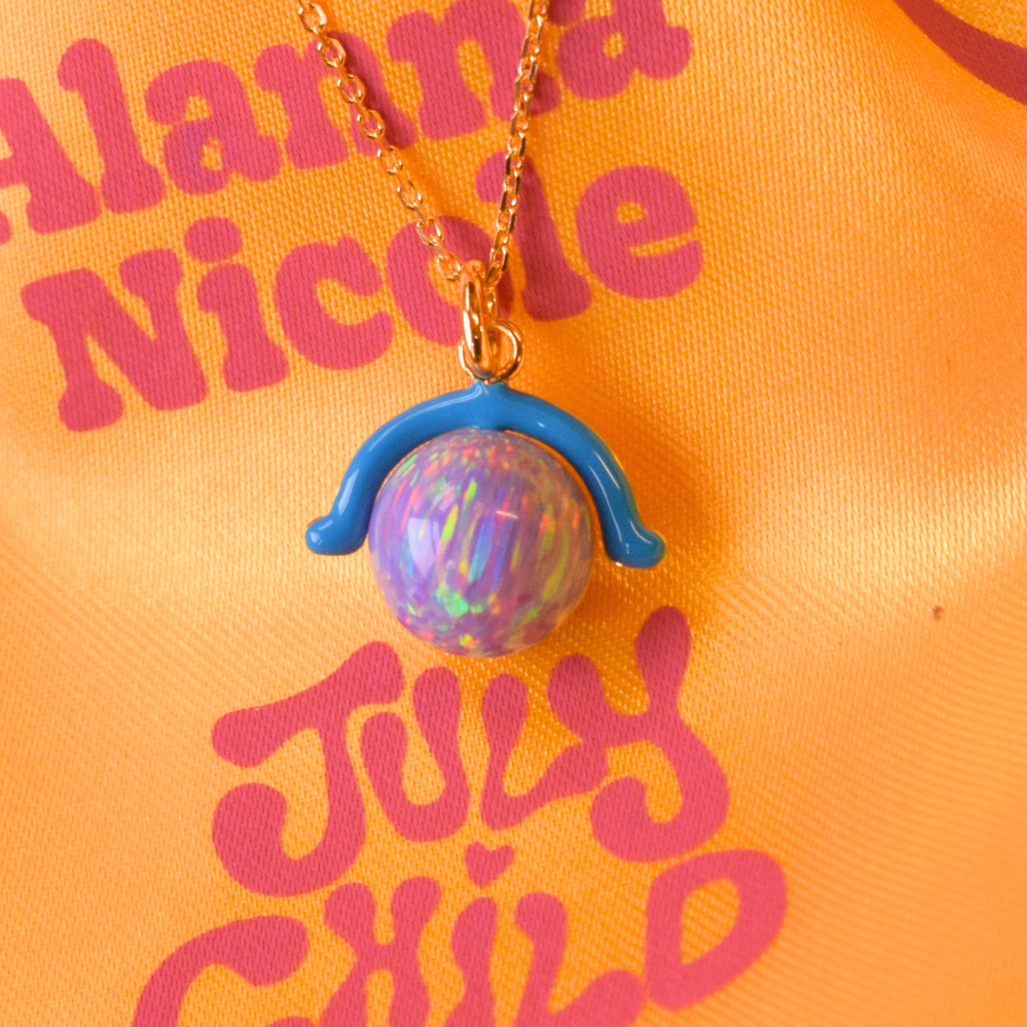 Pebbles Purple Opal Necklace