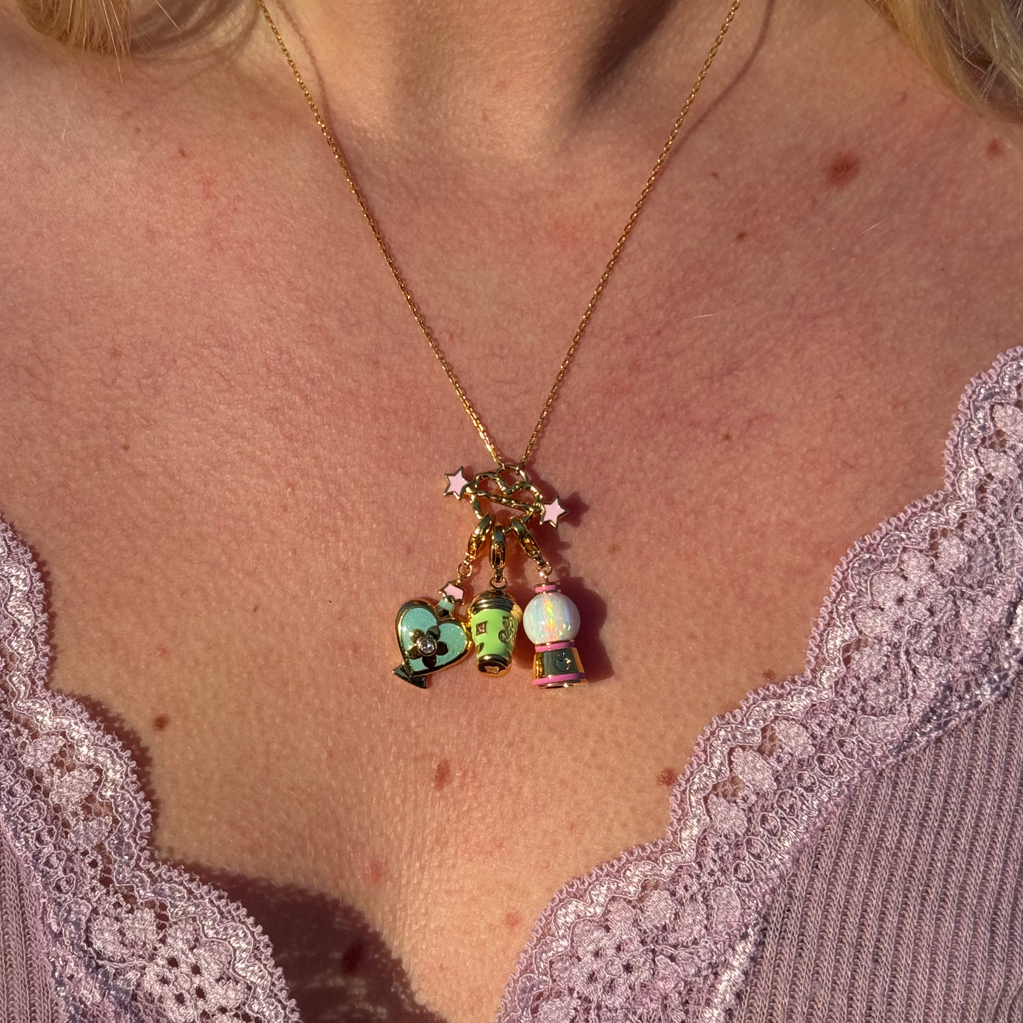 Gumball Charm Gold