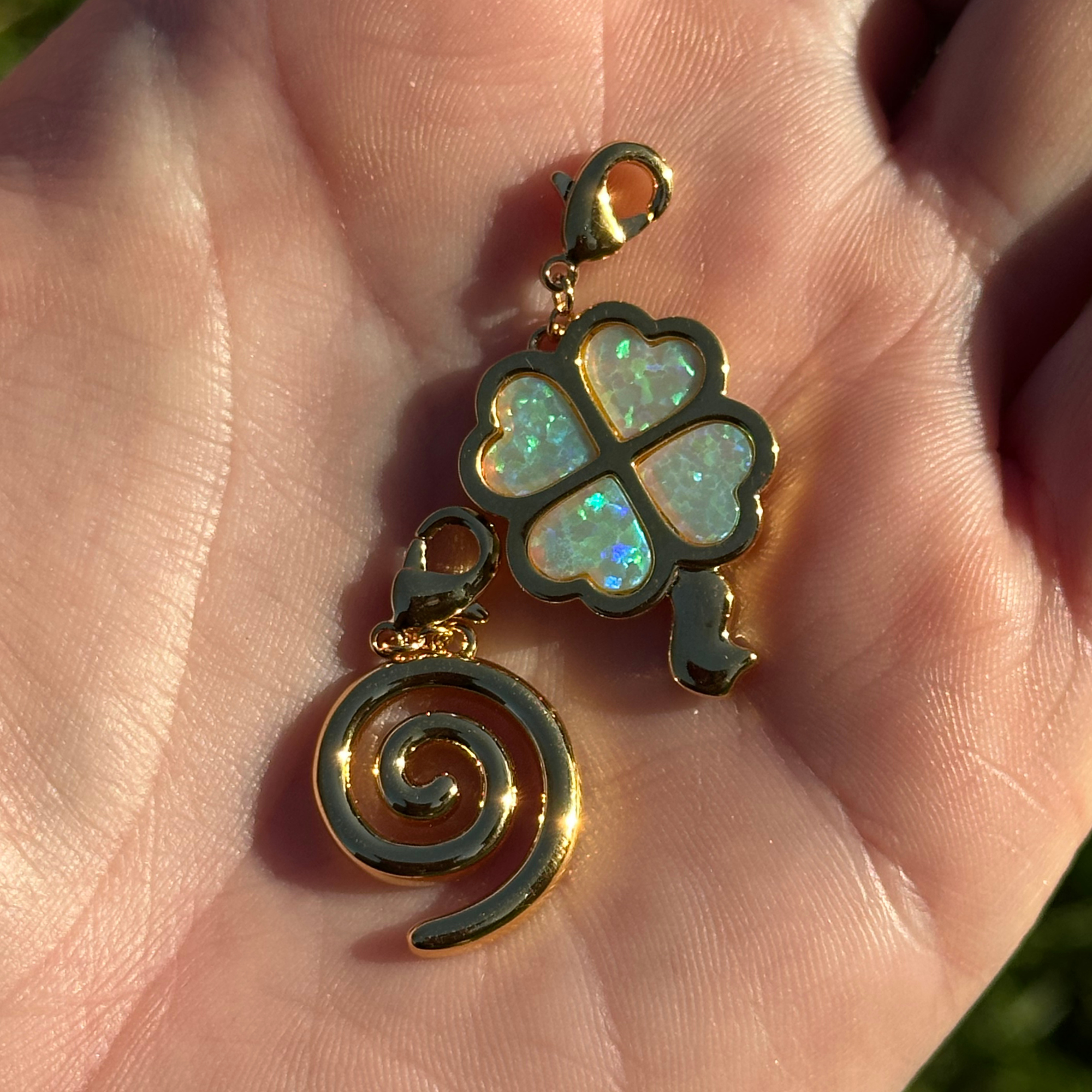 Luck of the Clover Charm Gold