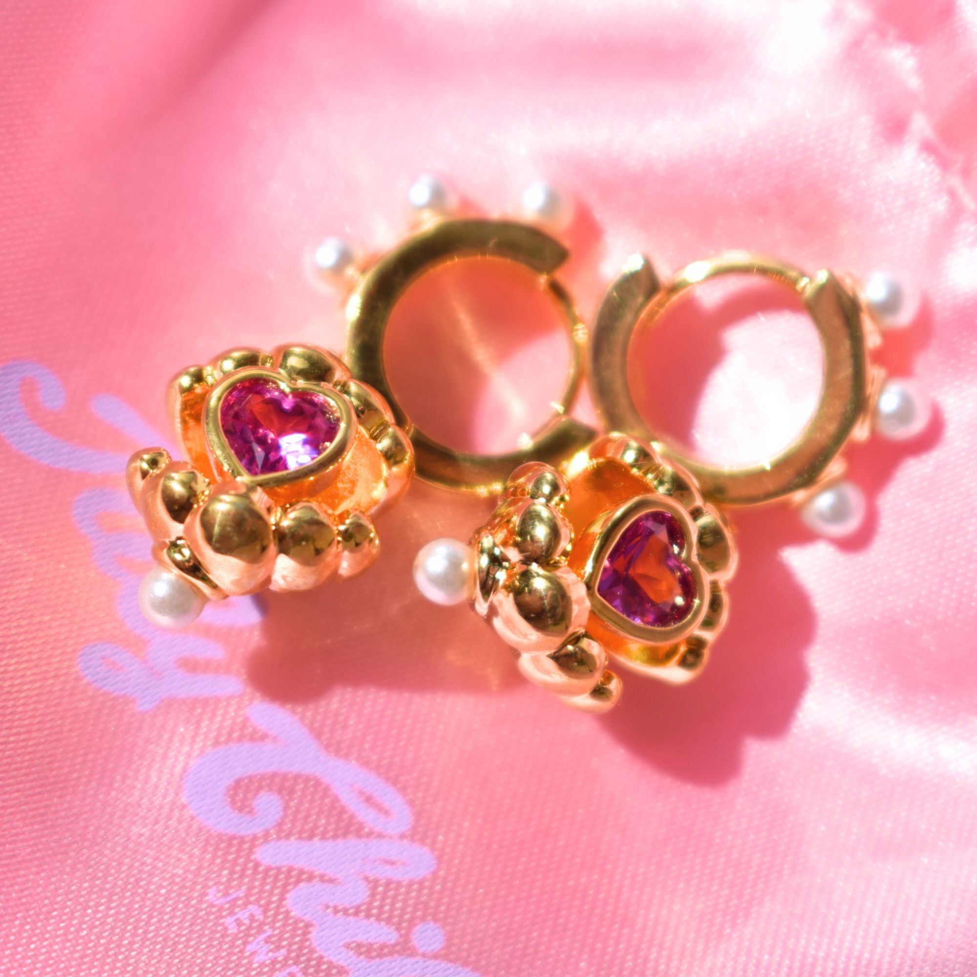 Love Pearls Shell Huggies
