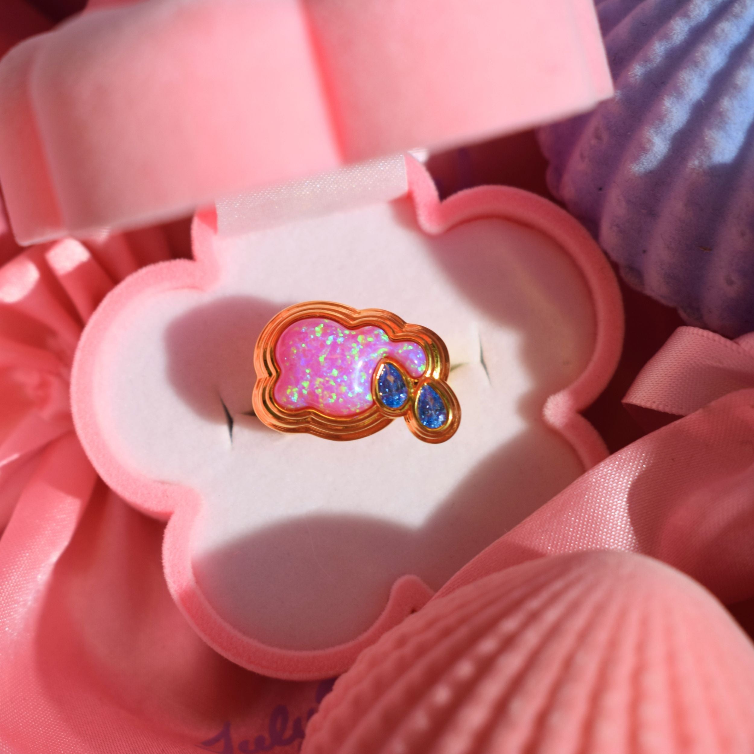 Cry Me a River Pink Opal Ring
