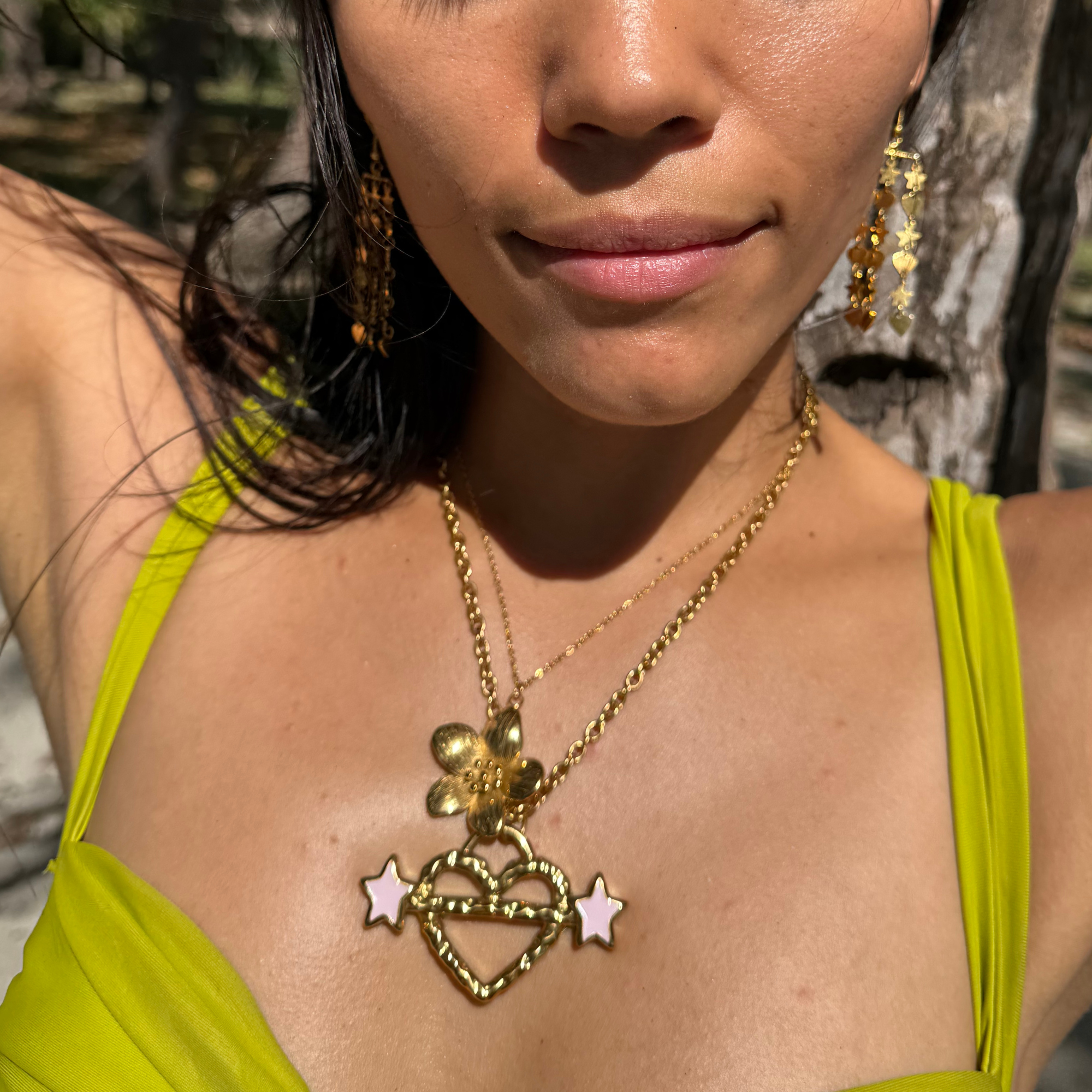 Heart Piercer XL Necklace Gold