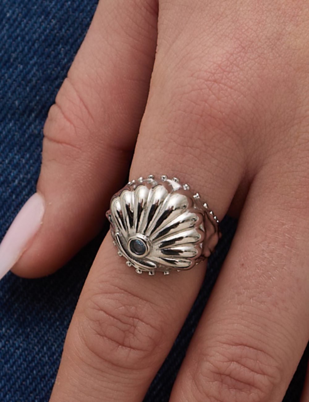 Ariel's Shell Ring Silver
