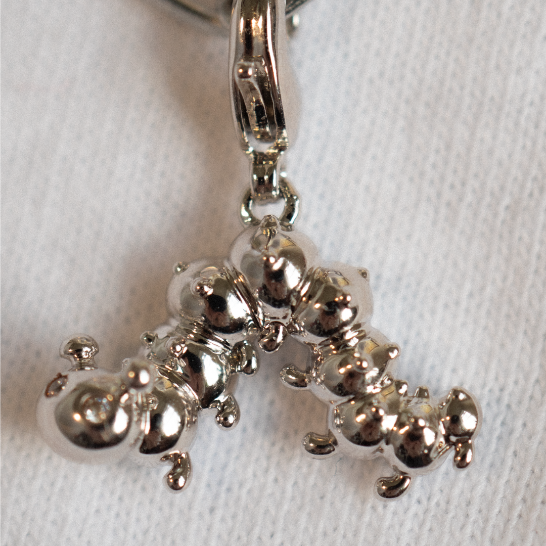 Caterpillar Charm Silver