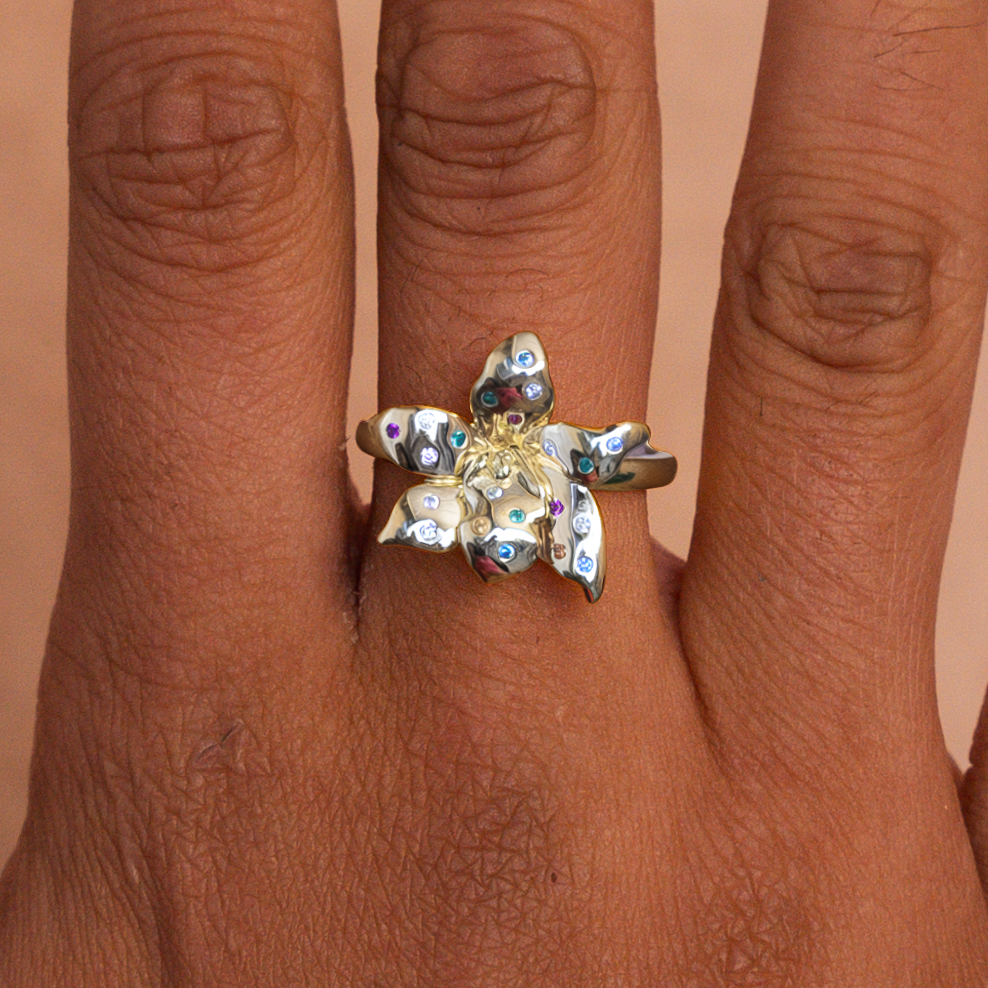 Wildflower Ring Silver