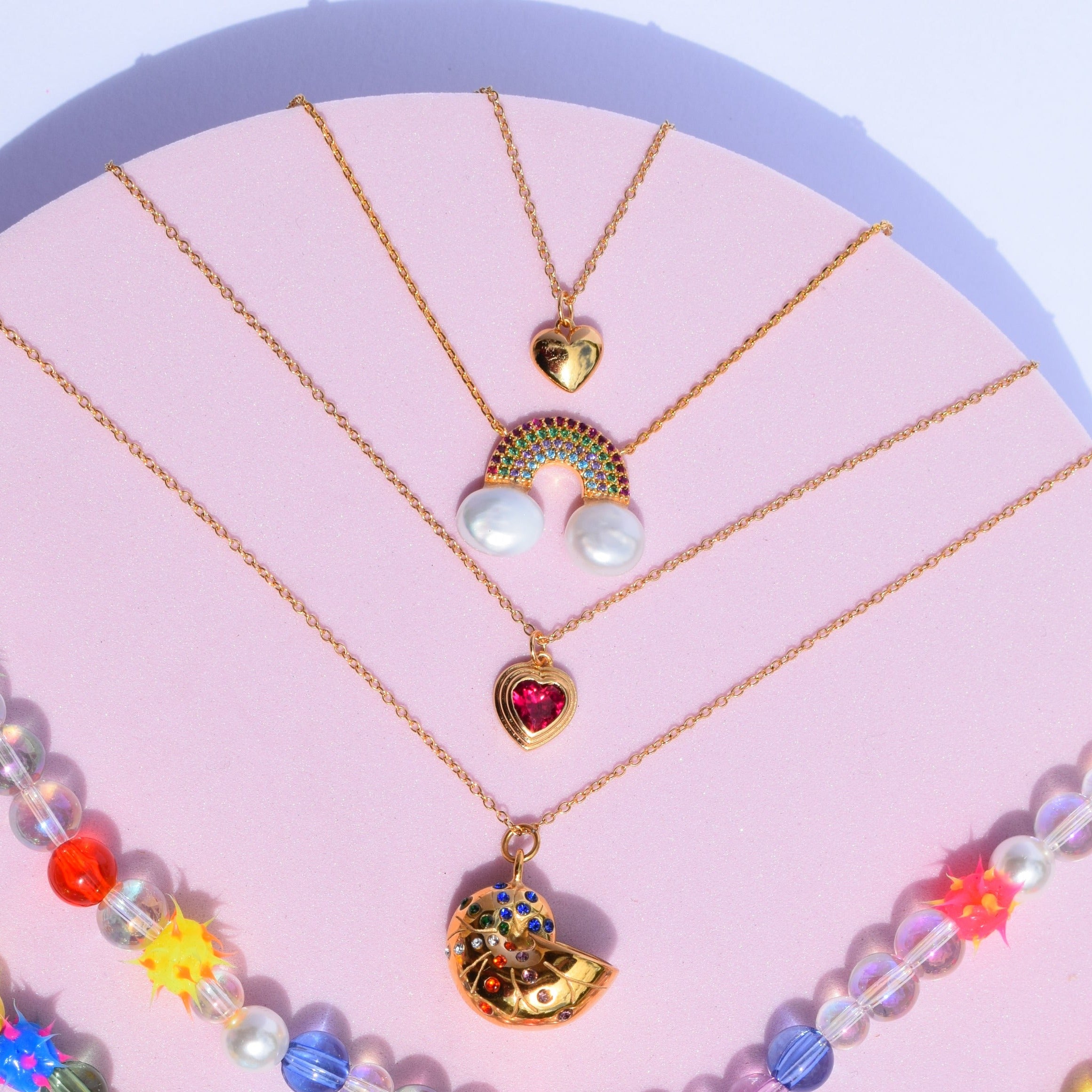Bubble Heart Necklace