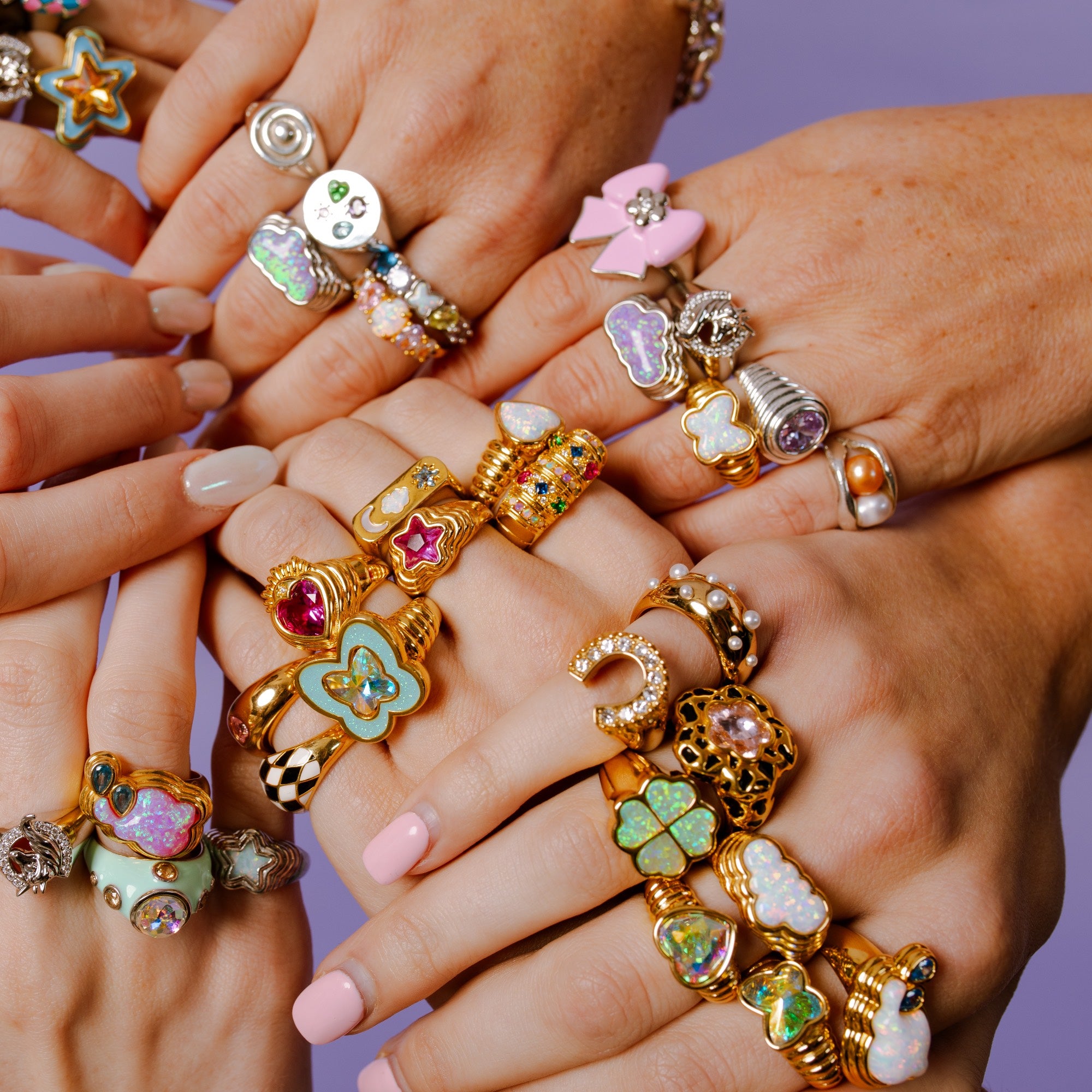Cry Me a River Pink Opal Ring