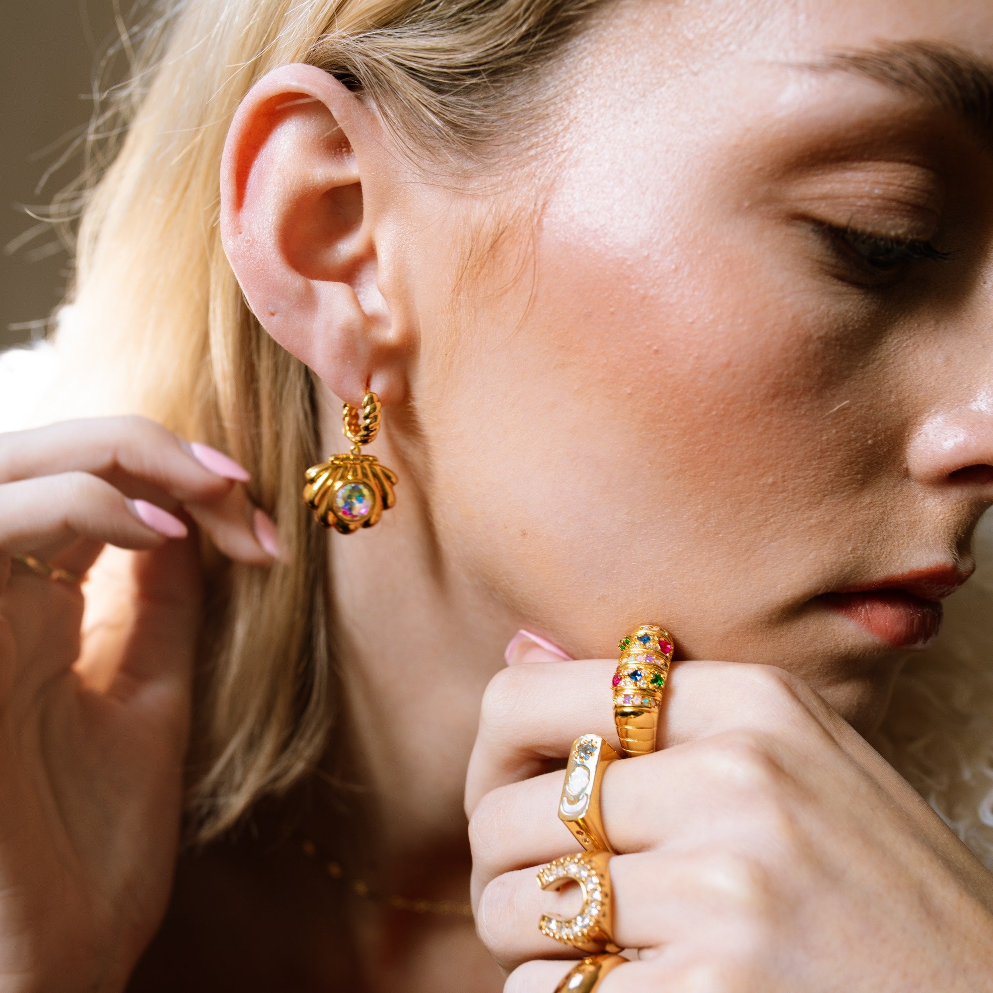 Mermaid Locket Earrings