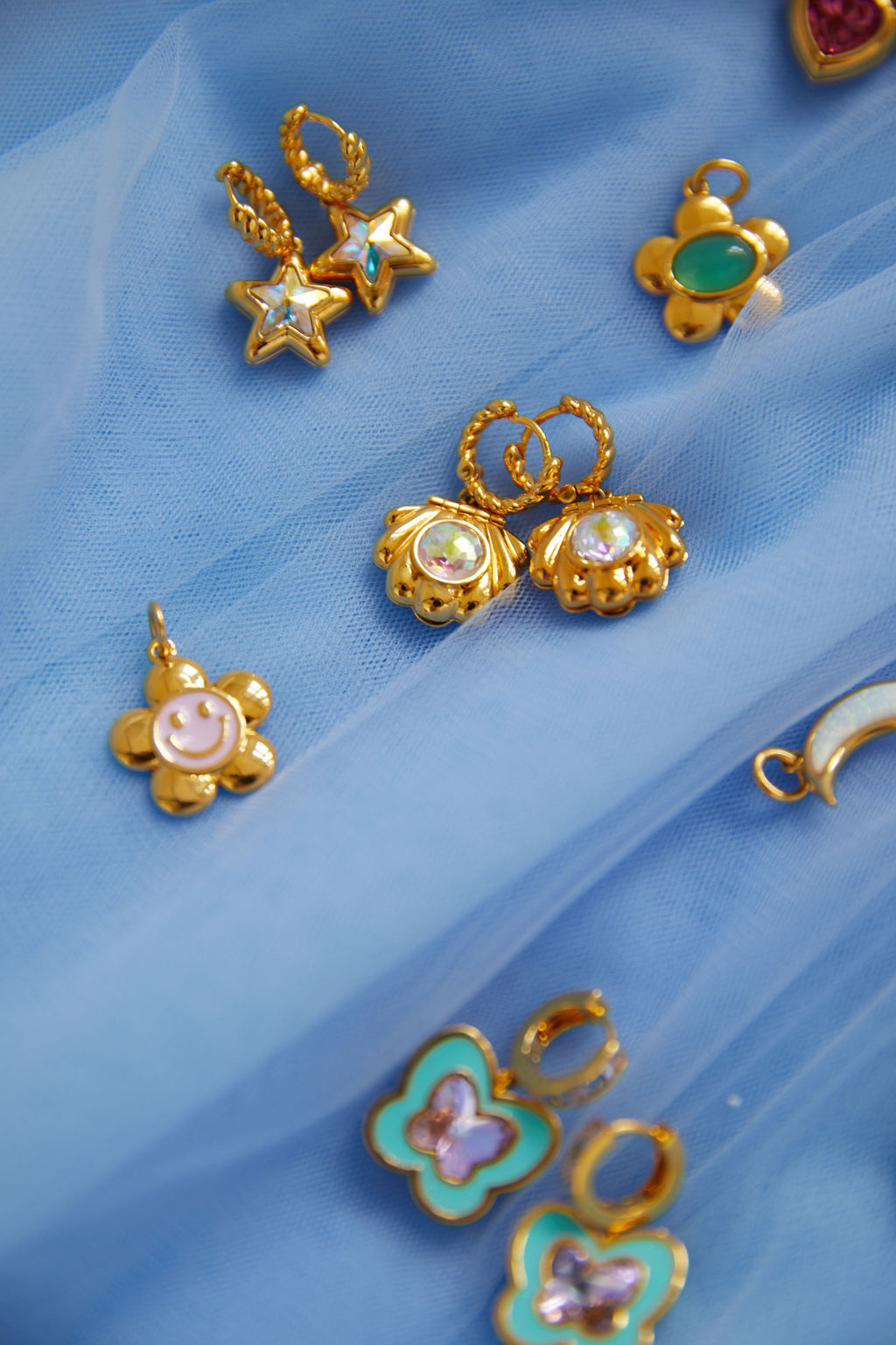 Starburst Locket Earrings (Pre Order)