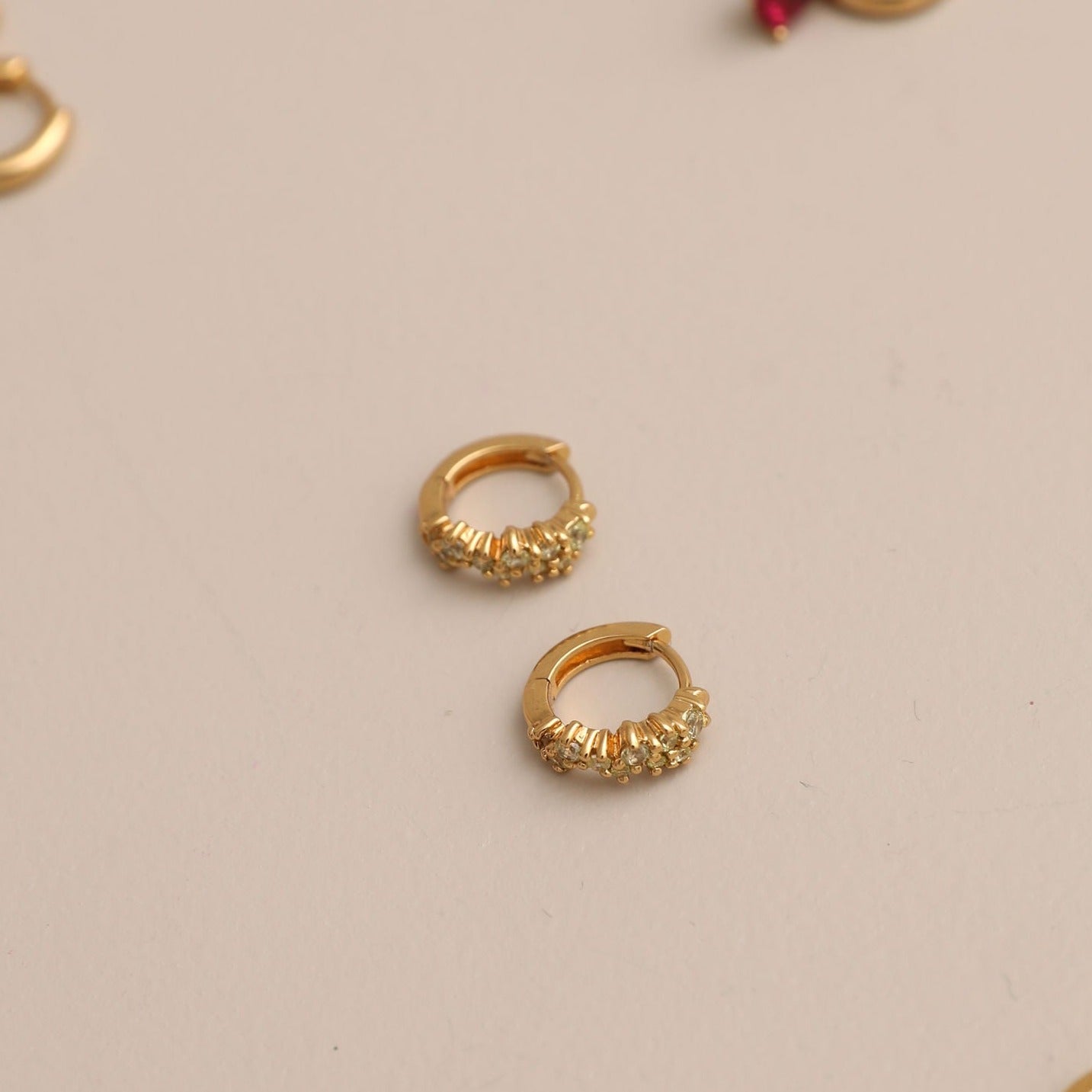Citrine Twinkle Huggies