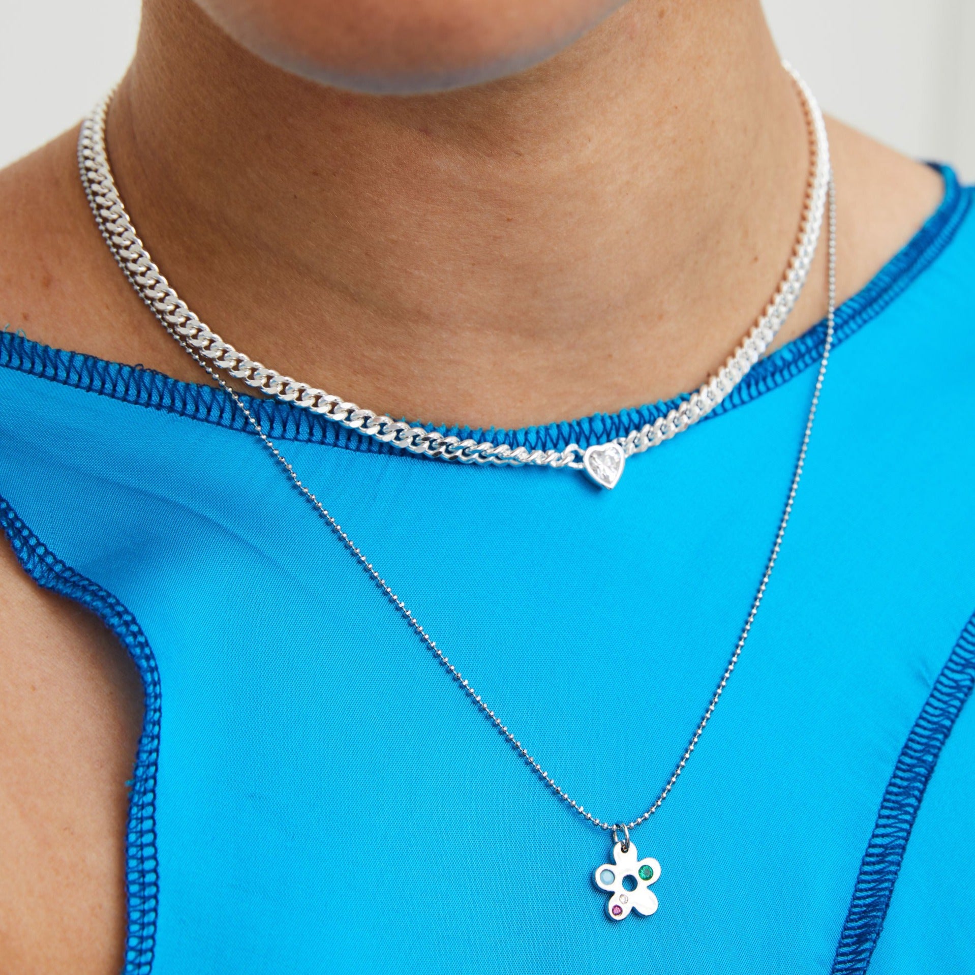Chunky Chain Heart Choker